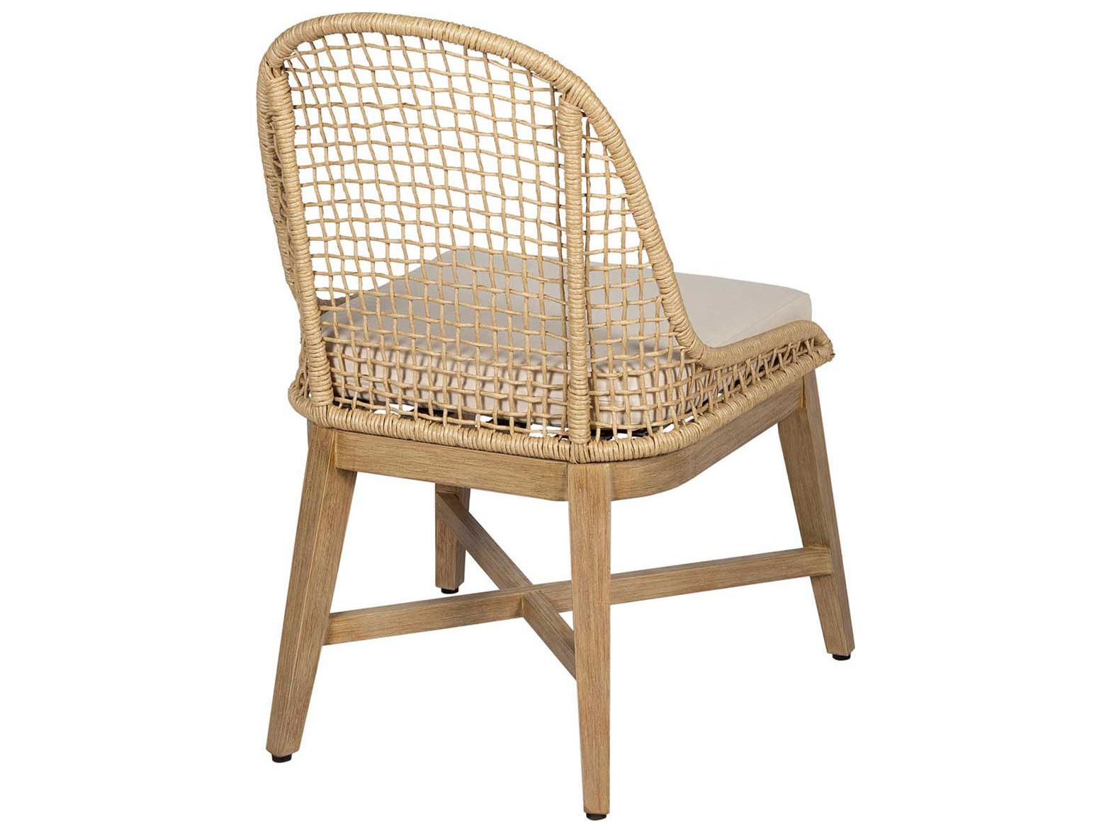 Seasonal Living Explorer Straw Rattan Outdoor Dining Chair Set of 2