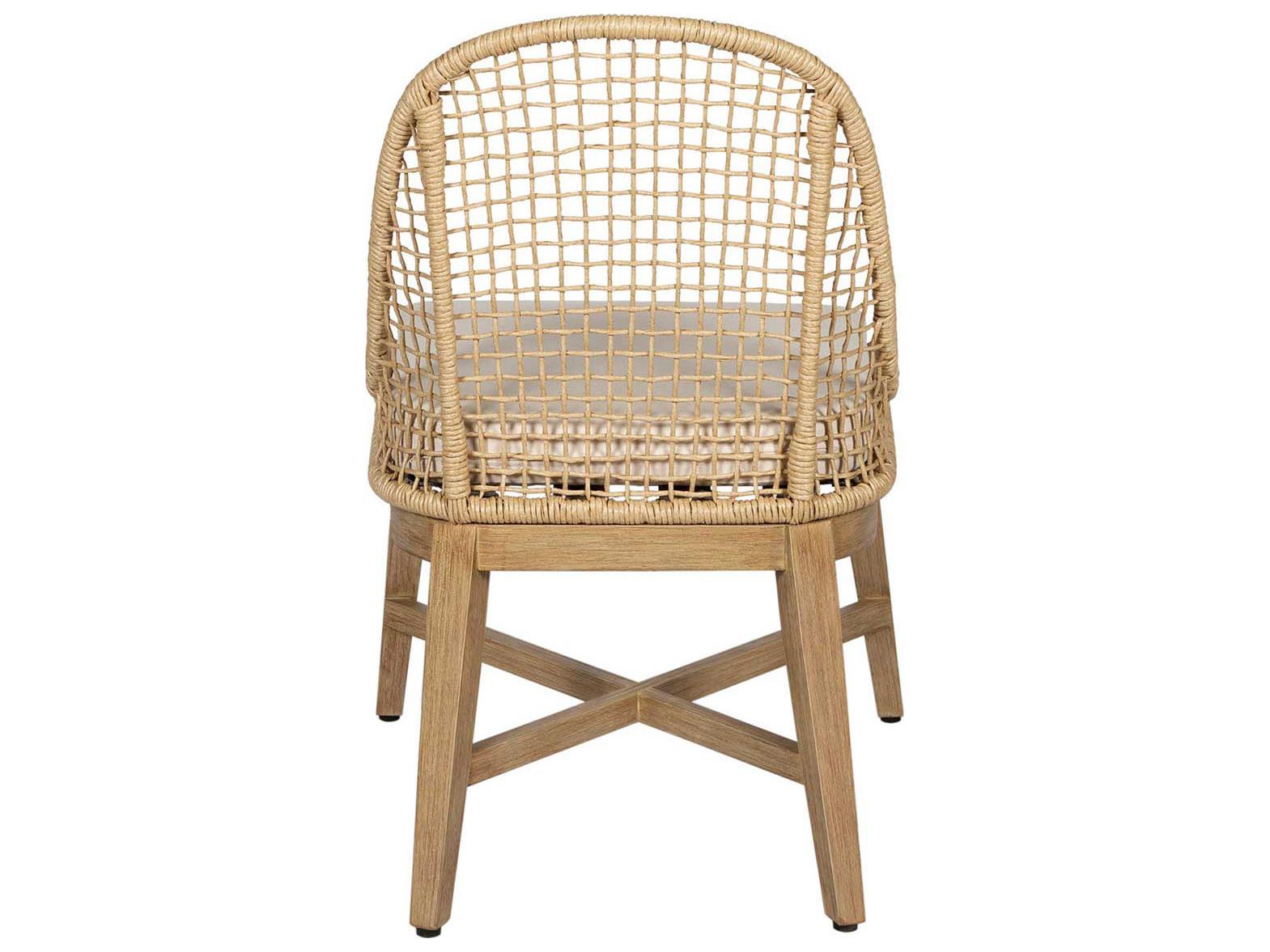 Seasonal Living Explorer Straw Rattan Outdoor Dining Chair Set of 2