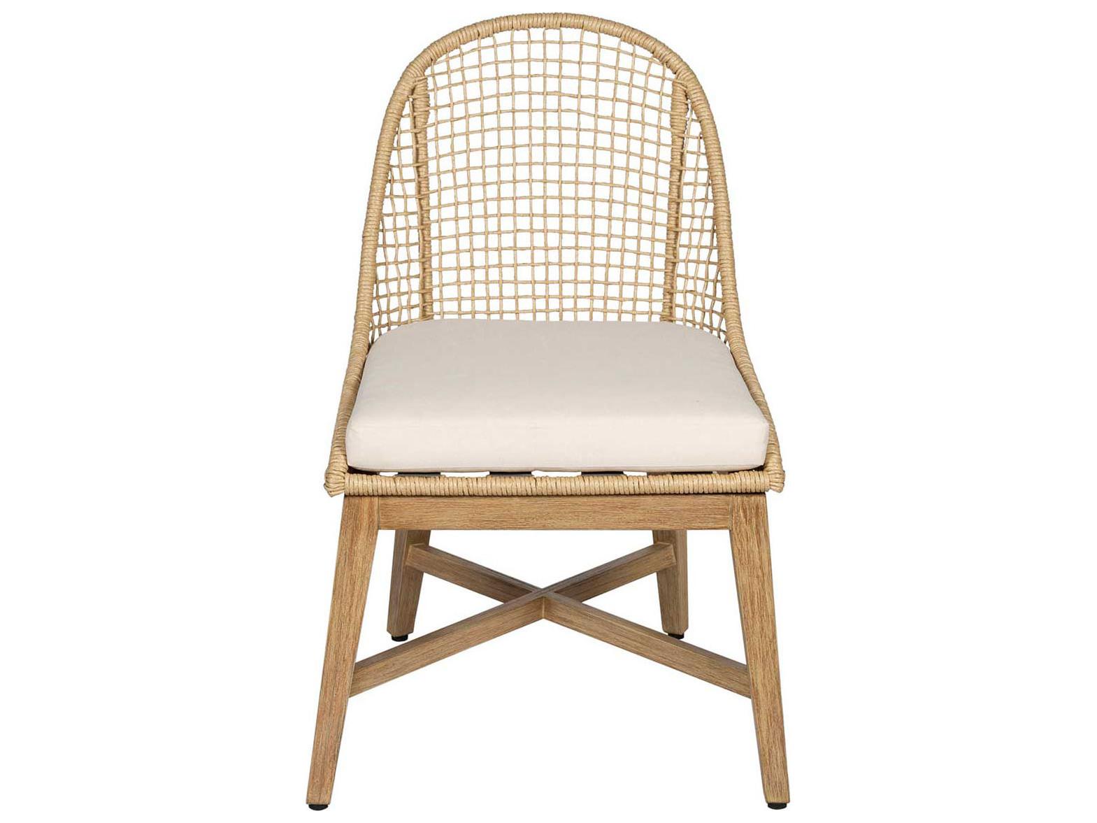 Seasonal Living Explorer Straw Rattan Outdoor Dining Chair Set of 2