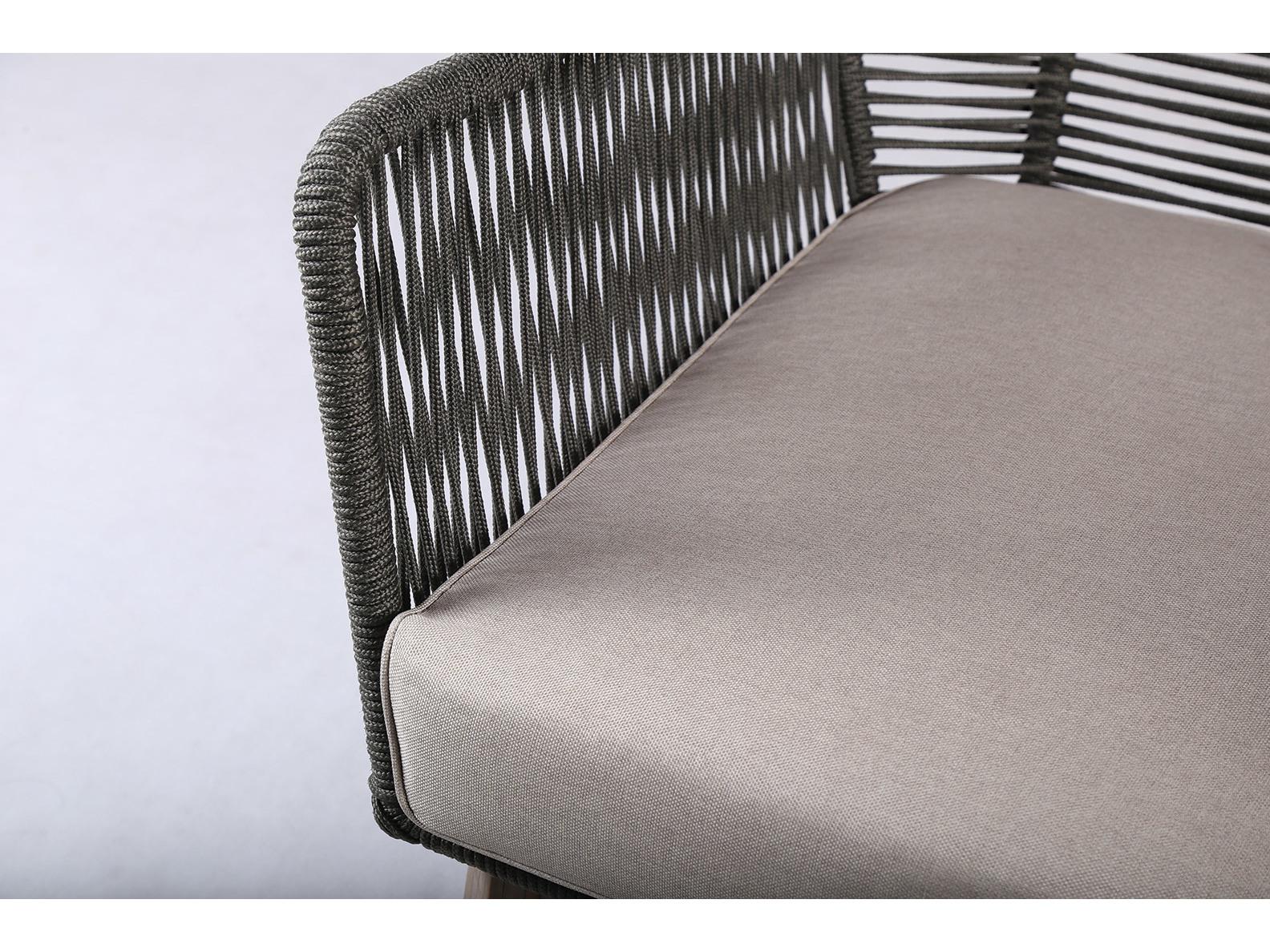 Seasonal Living Explorer Mixed Grey Acacia Wood Marco Polo Outdoor Lounge Chair