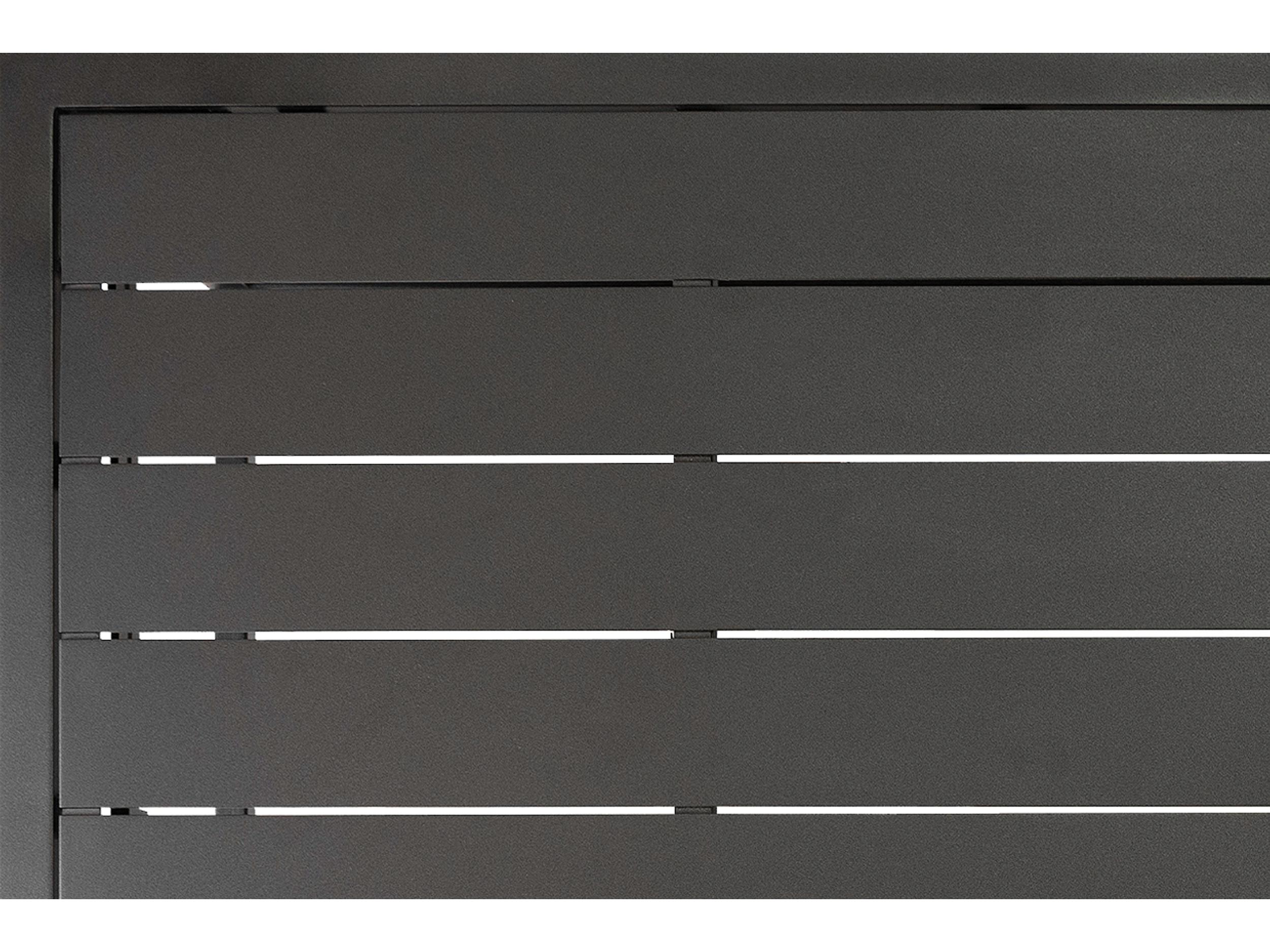 Seasonal Living Eterna Black Sand Matte Aluminum Rectangular Dining Table