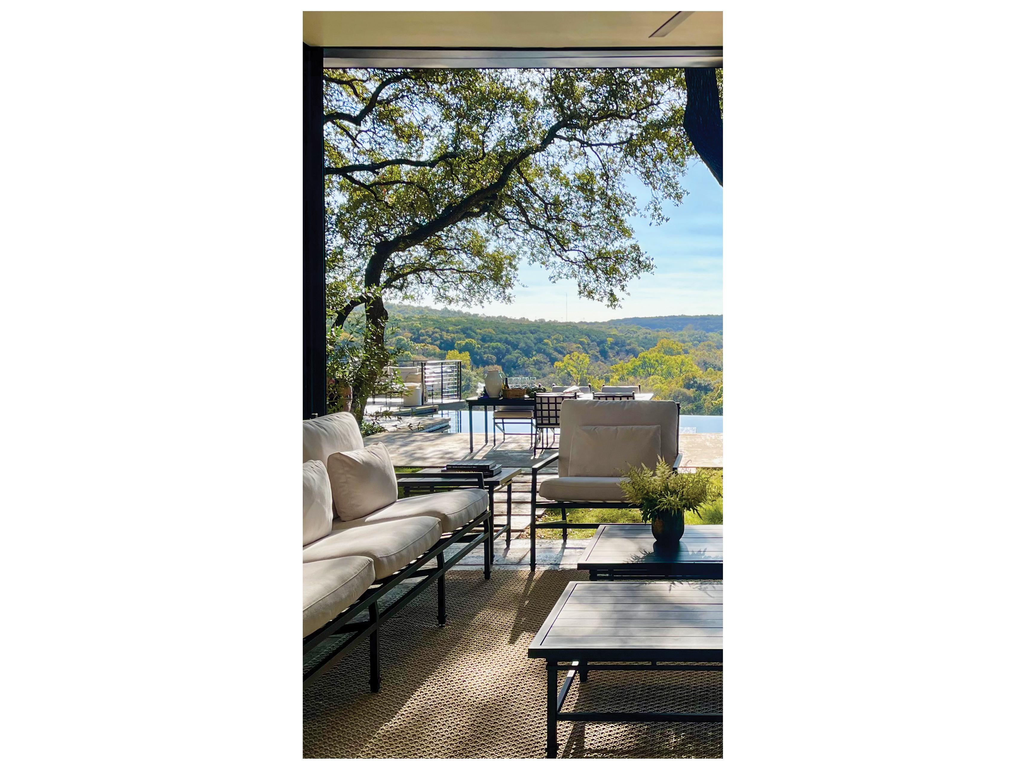 Seasonal Living Eterna Black Sand Matte Aluminum Square End Table