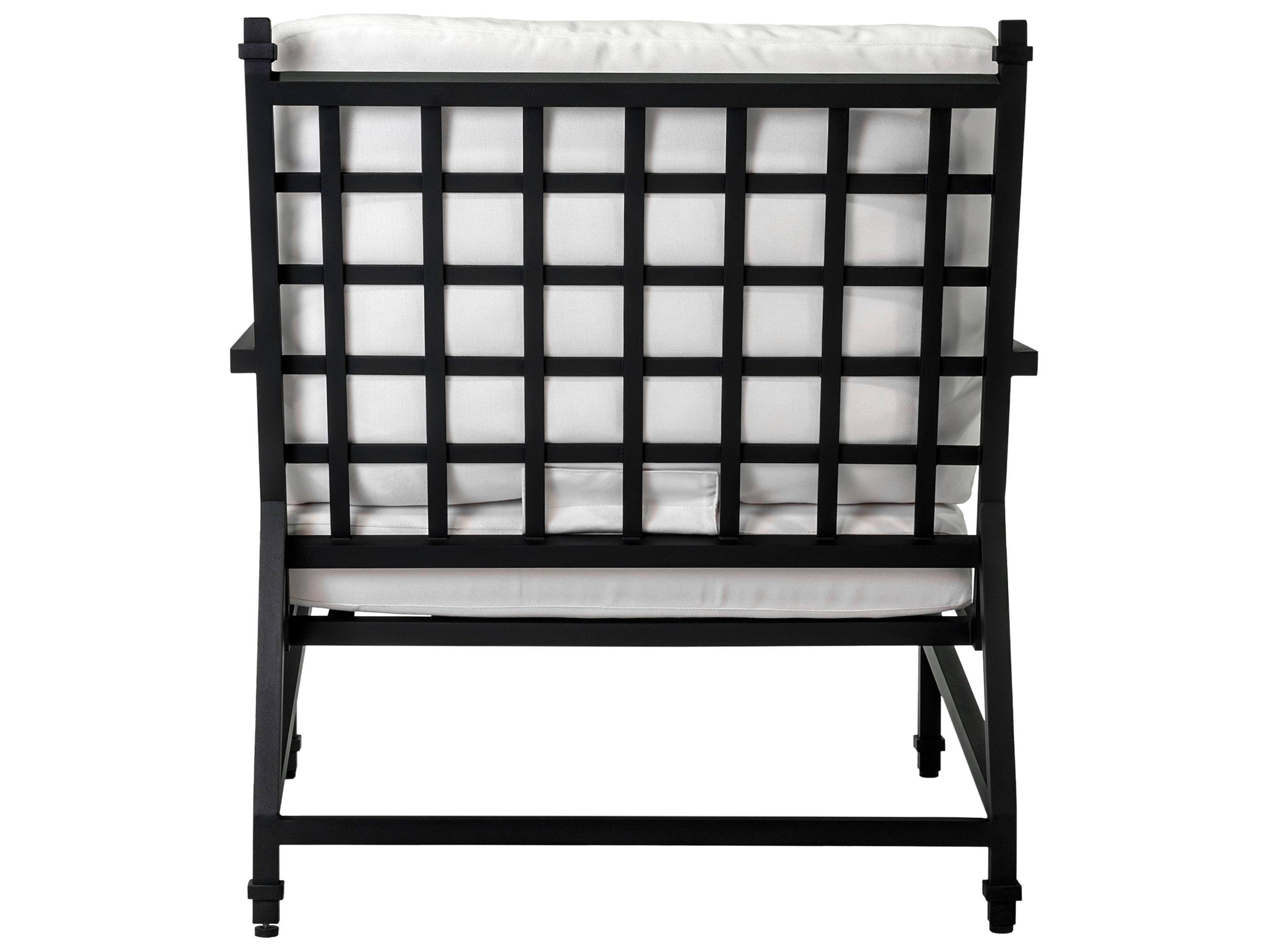 Seasonal Living Eterna Black Sand Matte Aluminum Cushion Lounge Chair