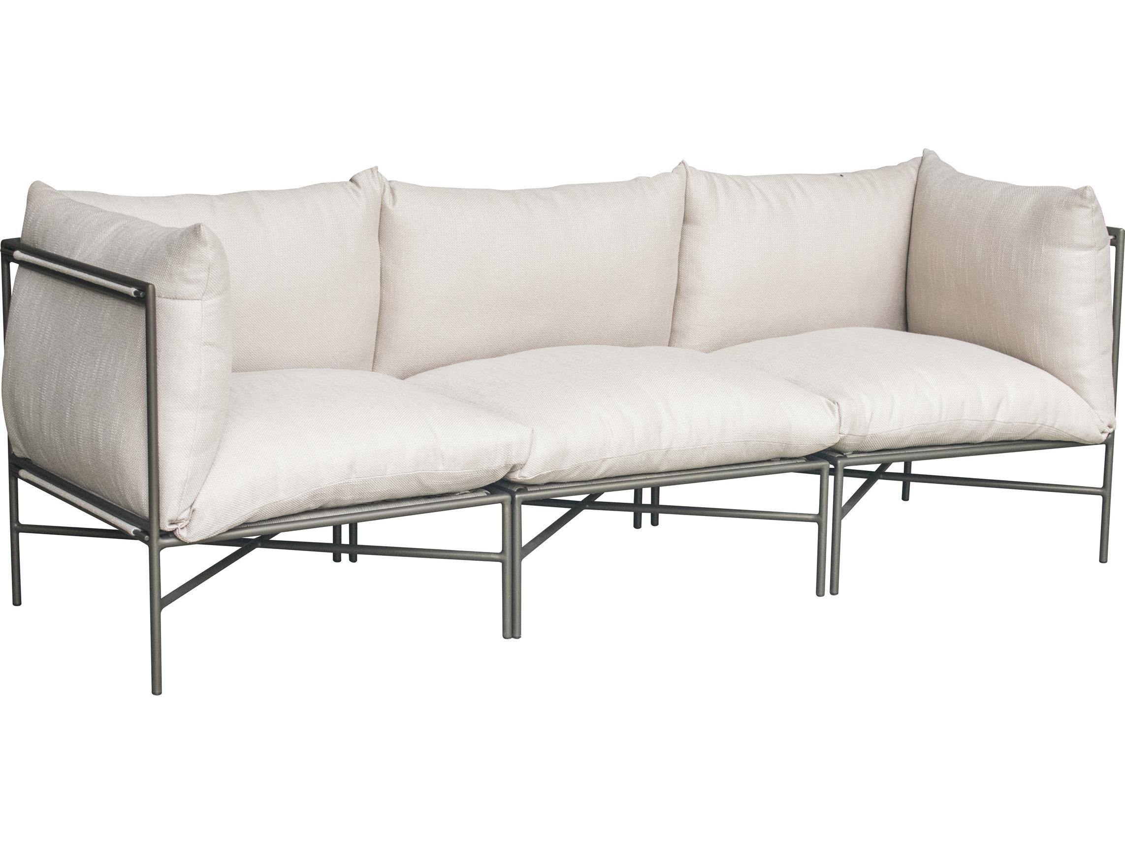 Seasonal Living Hebrides Wheat Aluminum Cushion Sofa
