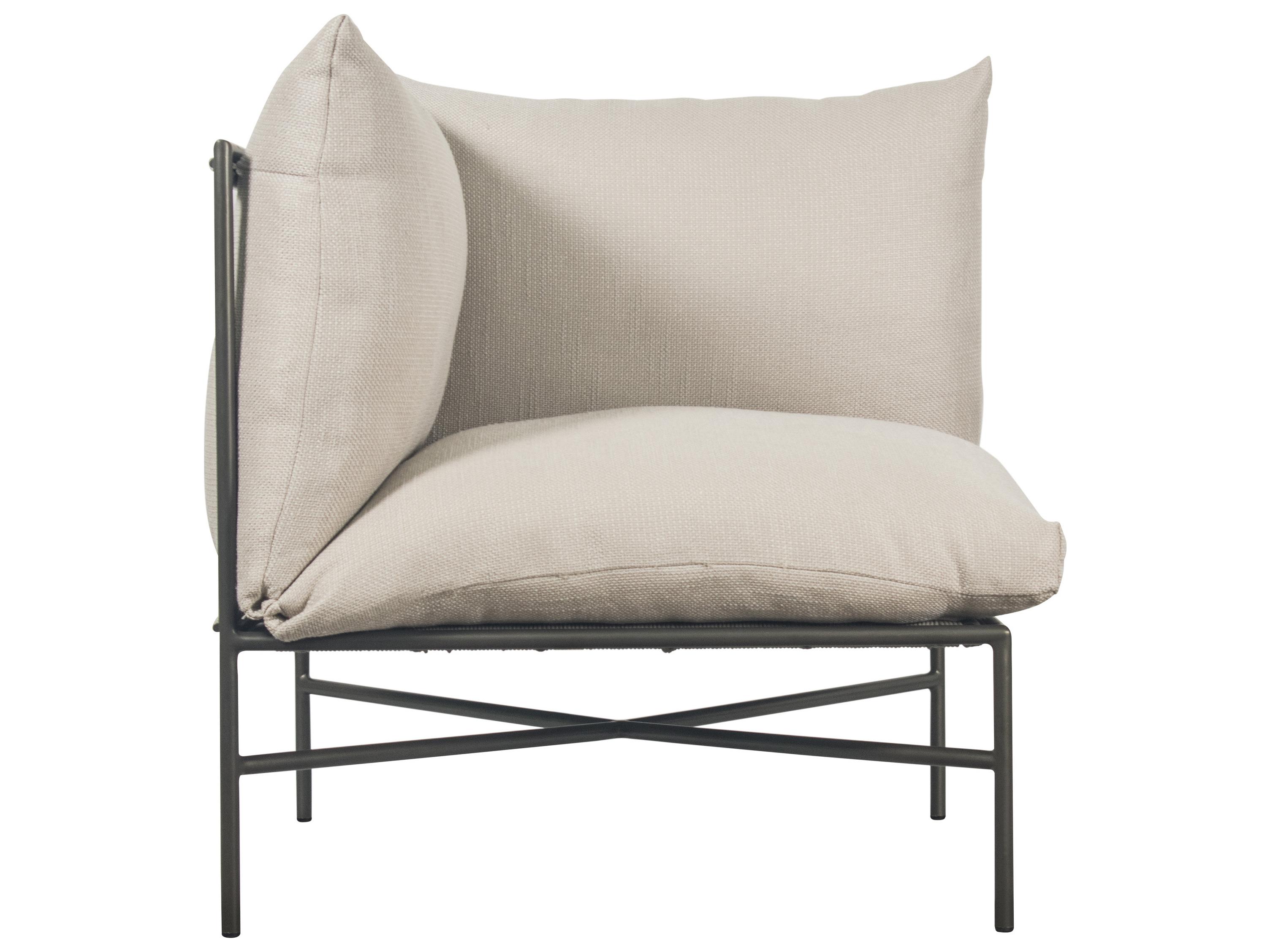 Seasonal Living Hebrides Wheat Aluminum Cushion Sofa