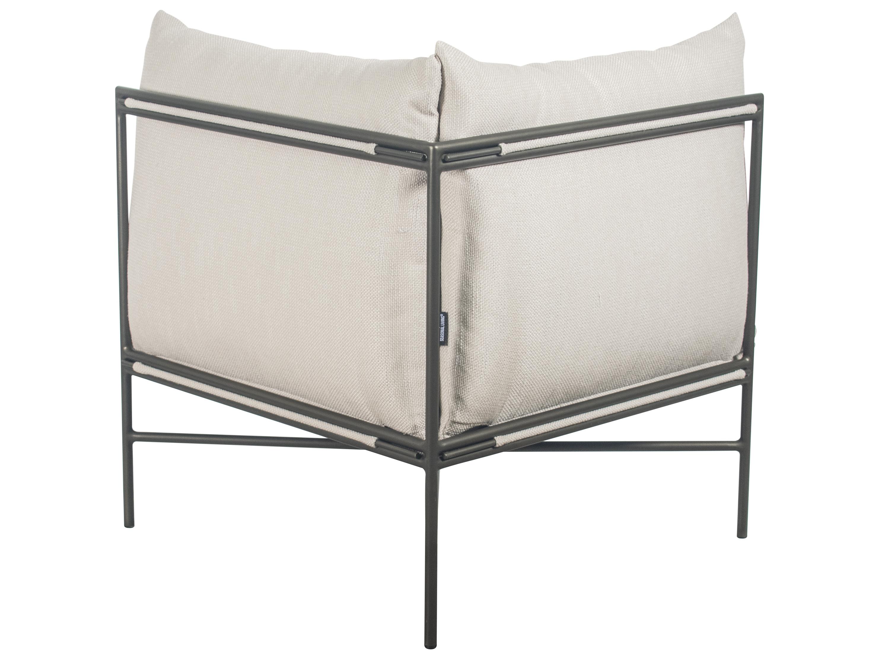 Seasonal Living Hebrides Wheat Aluminum Cushion Sofa