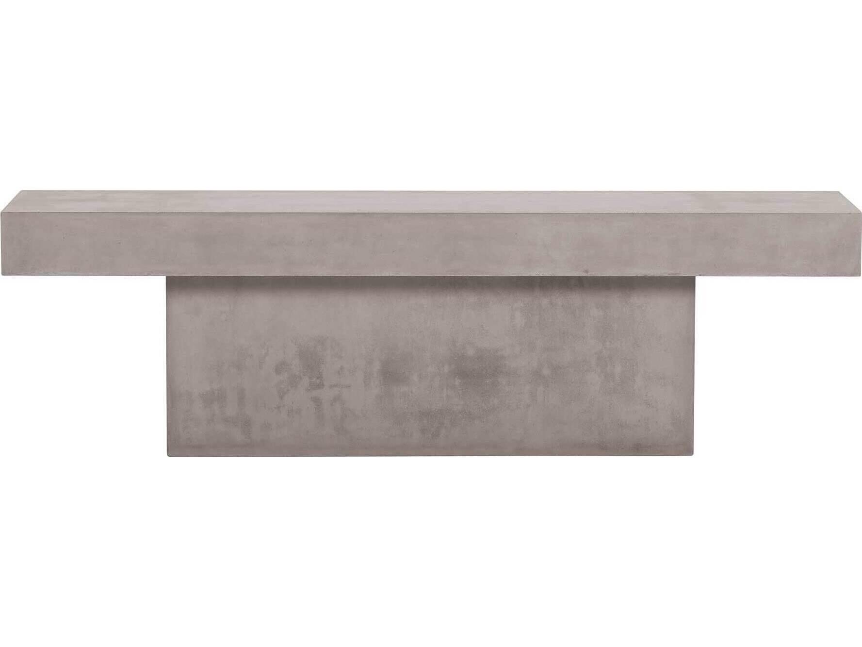 Seasonal Living Perpetual Slate Grey T-Patio Bench Dining Patio Bench