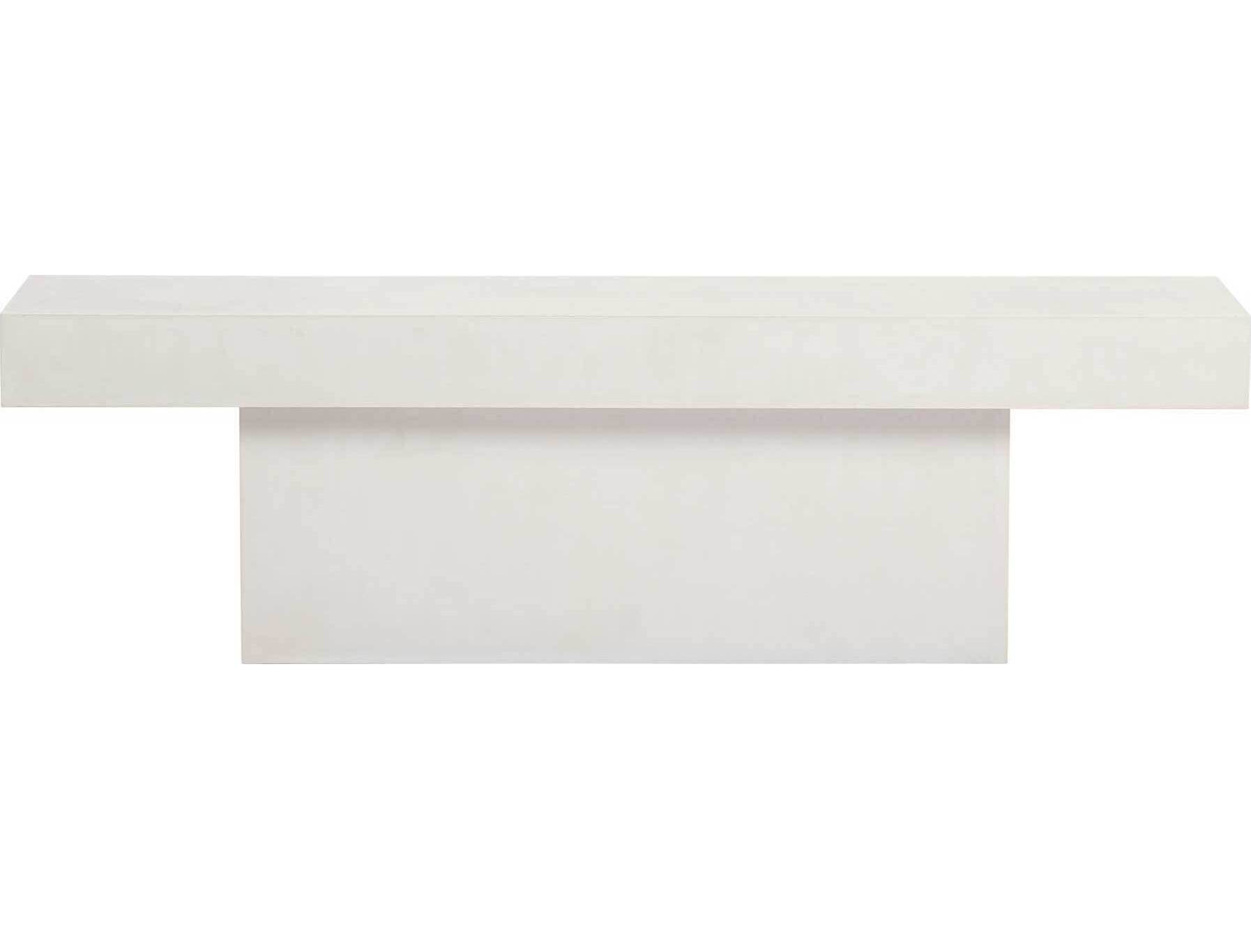 Seasonal Living Perpetual Ivory White T-Outdoor Bench Dining Outdoor Bench