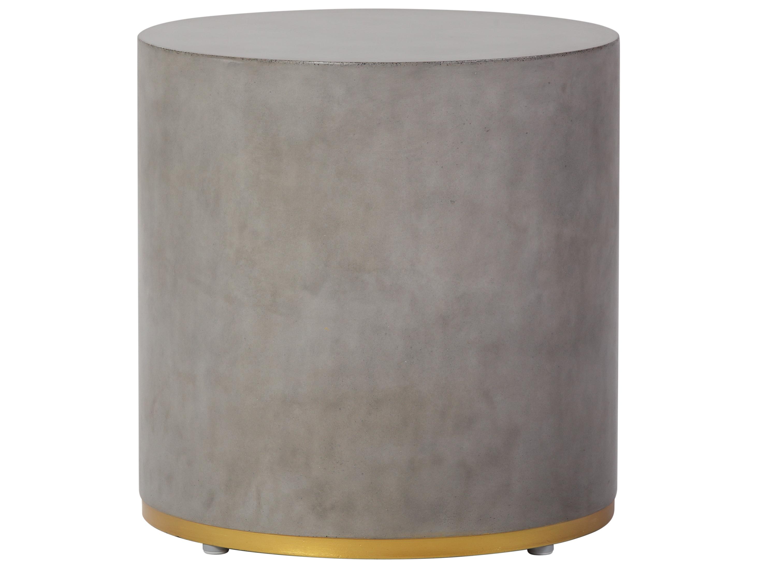 Seasonal Living Perpetual Joy Linea Slate Gray/Gold Ring Accent Table Set