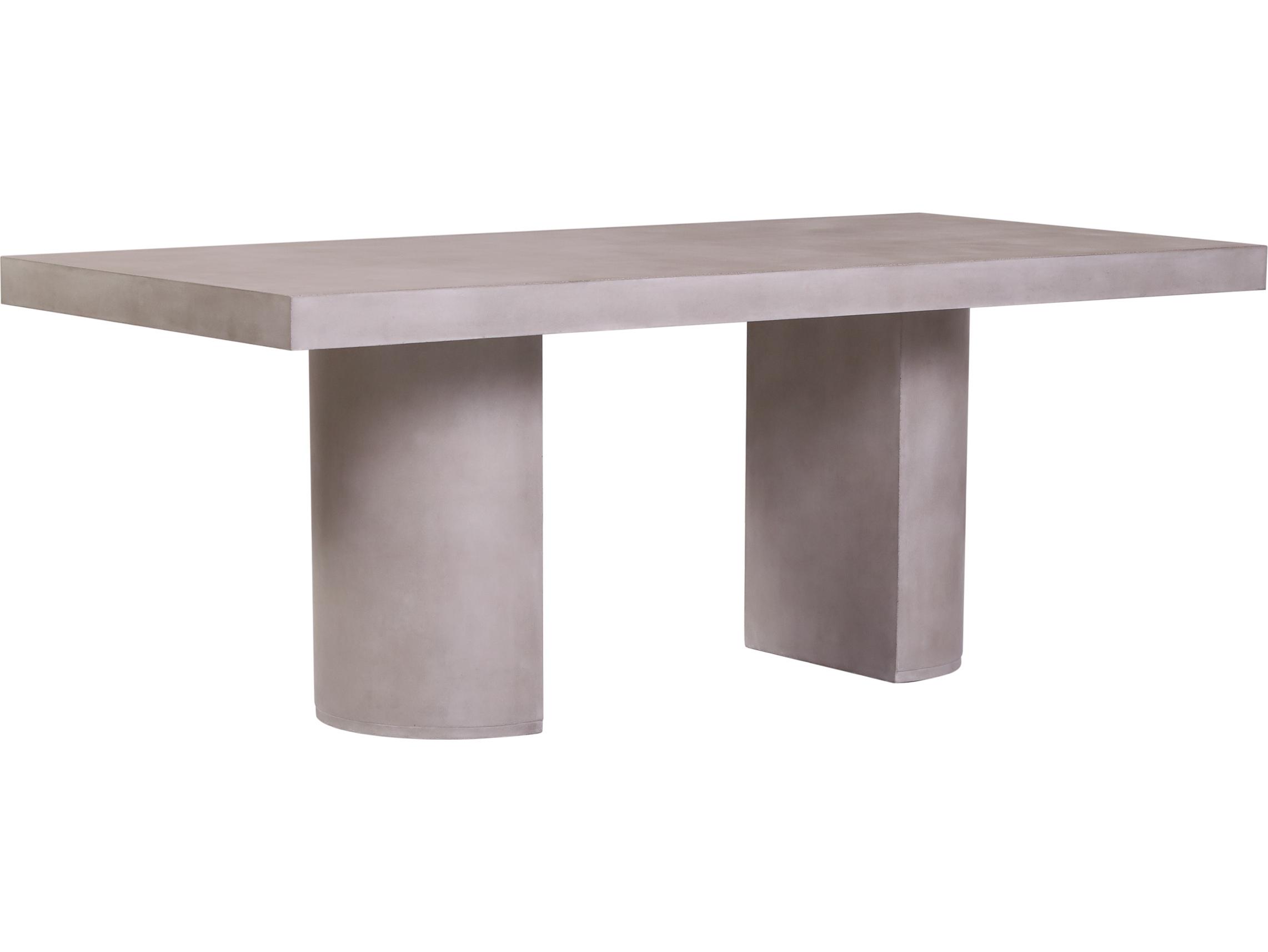 Seasonal Living Perpetual Slate Gray Andoo Rectangular Outdoor Patio Dining Table