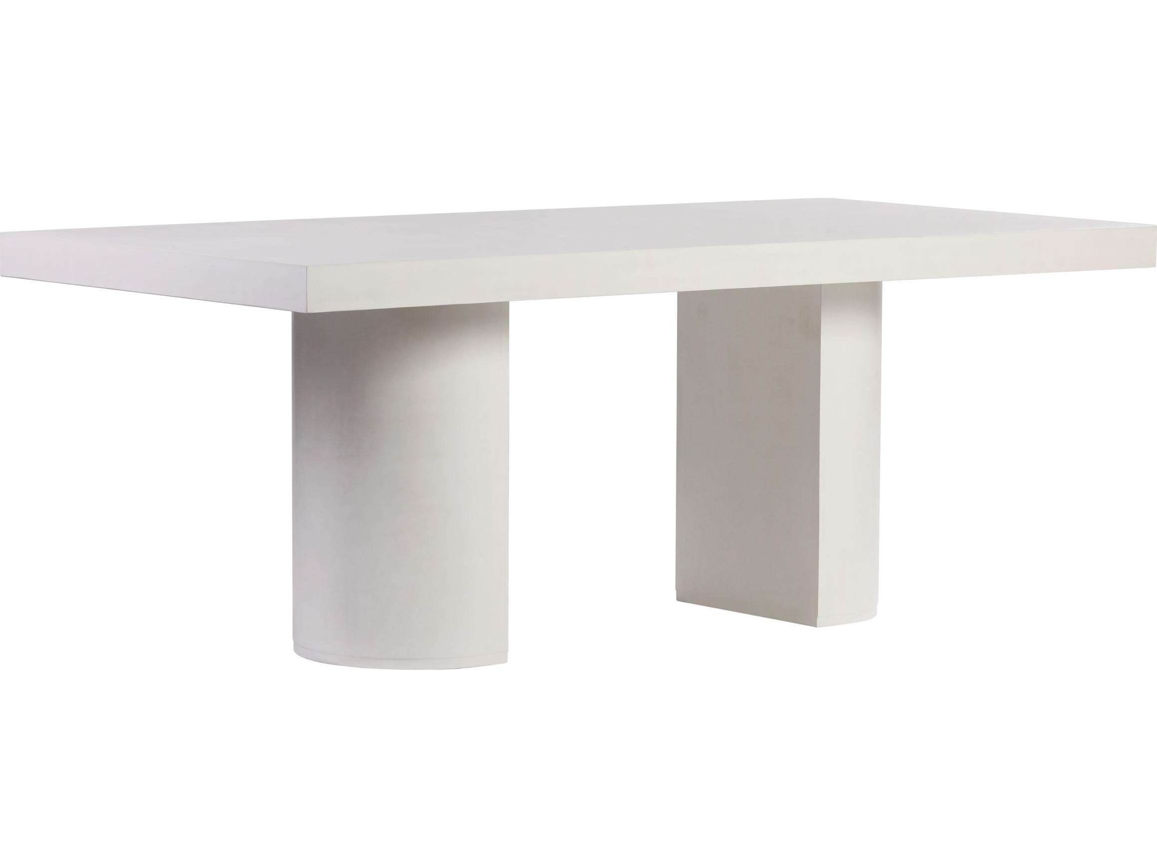Seasonal Living Perpetual Ivory White Andoo Rectangular Patio Dining Table