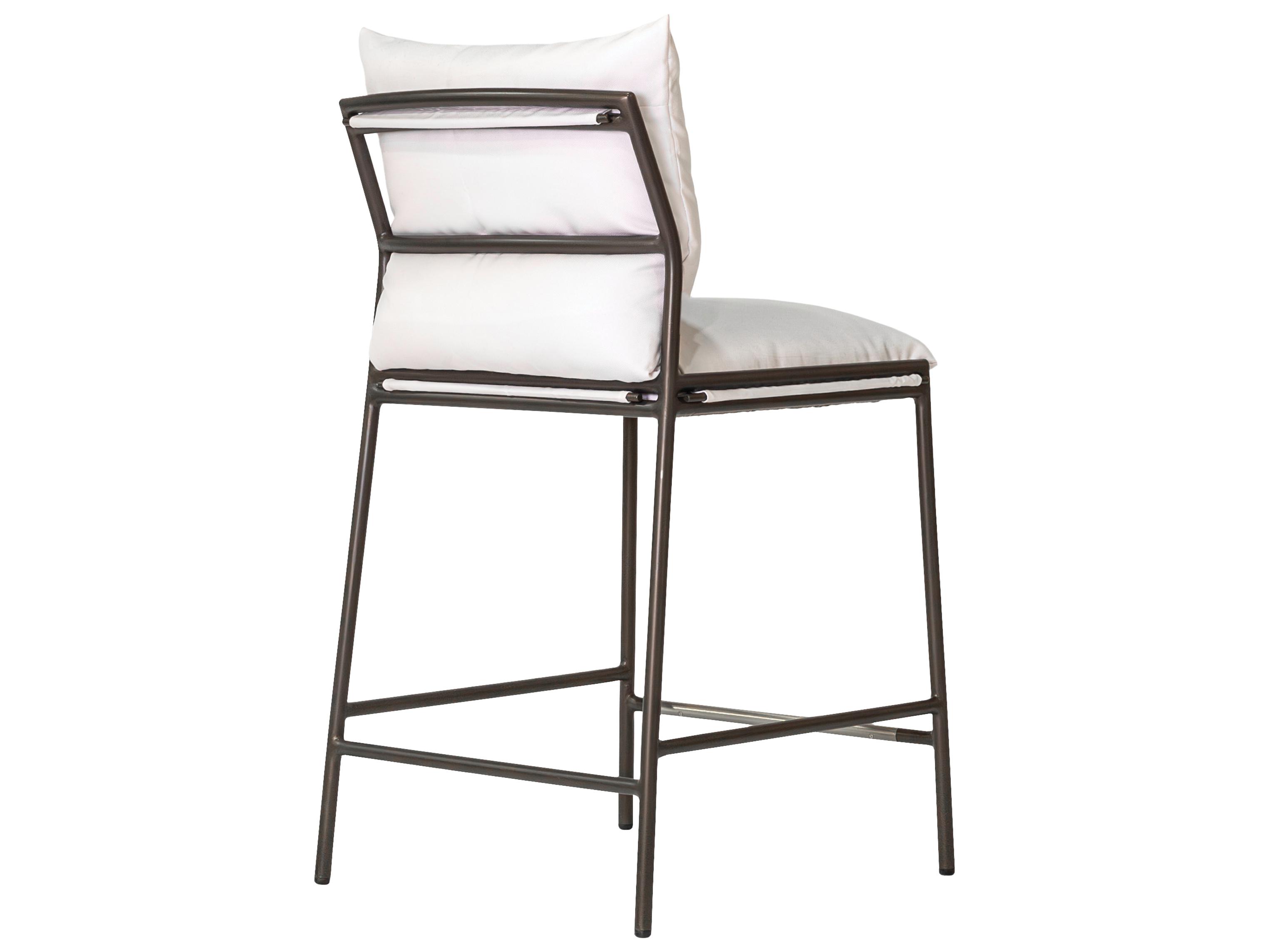 Seasonal Living Patinero Smooth Charcoal Satin Aluminum Cushion Dining Chair