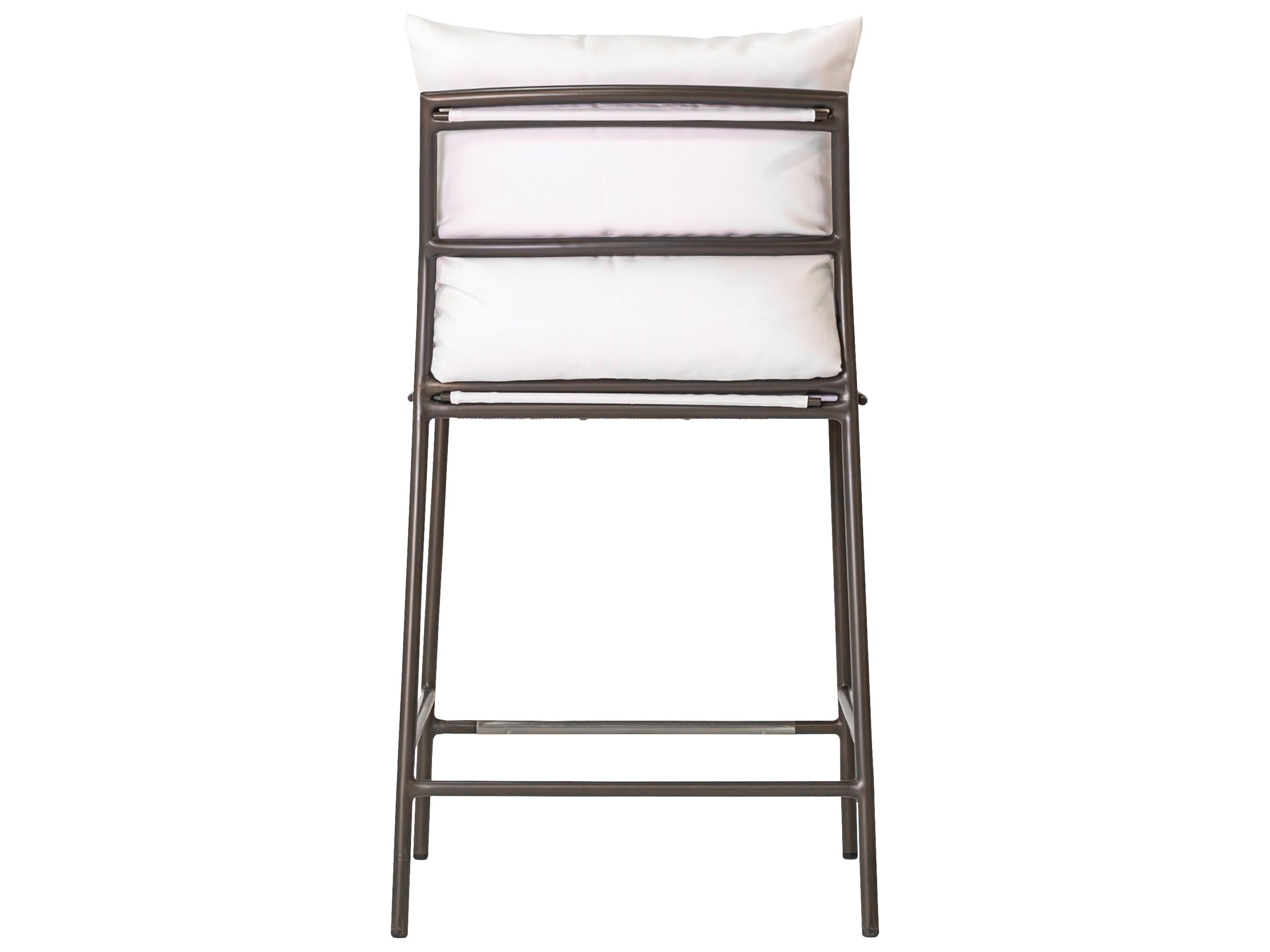 Seasonal Living Patinero Smooth Charcoal Satin Aluminum Cushion Dining Chair