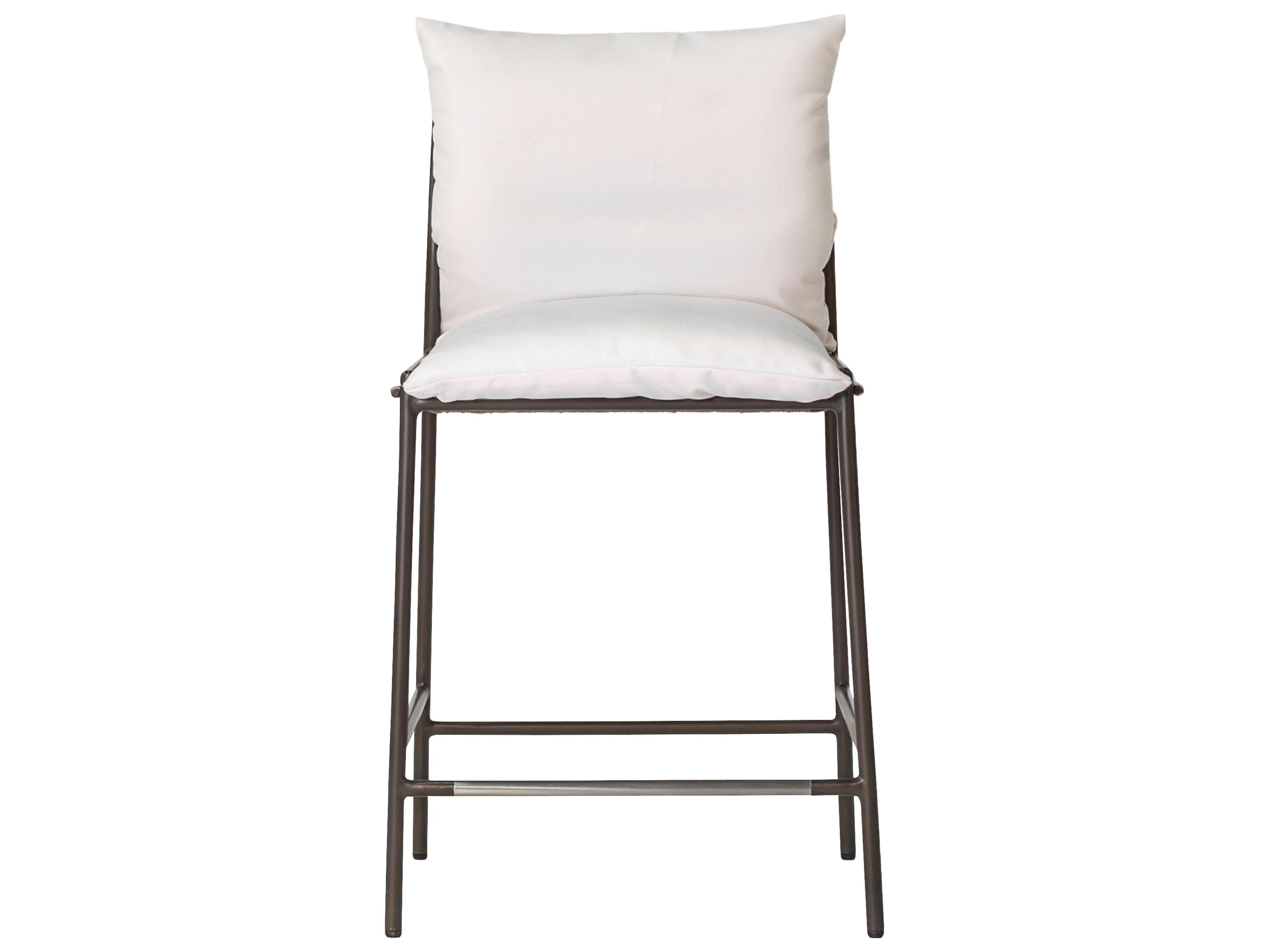 Seasonal Living Patinero Smooth Charcoal Satin Aluminum Cushion Dining Chair