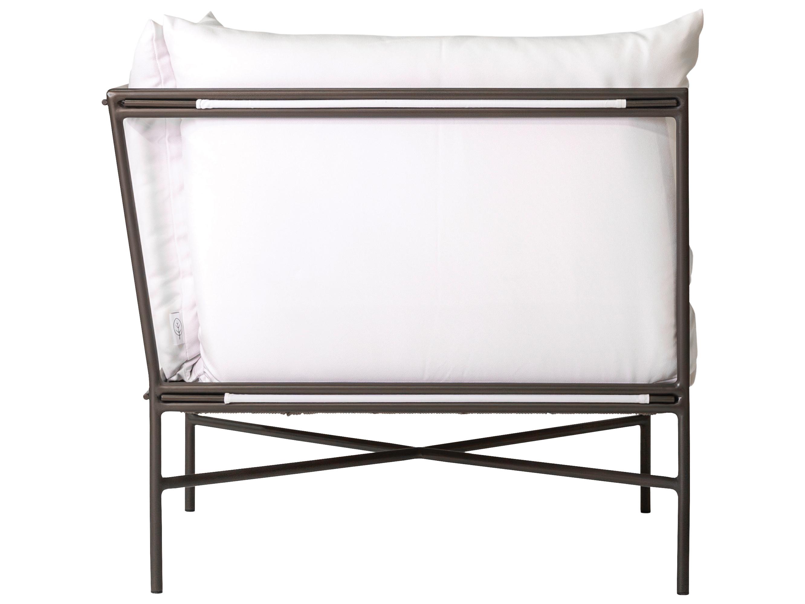 Seasonal Living Patinero Smooth Charcoal Satin Aluminum Cushion Lounge Chair