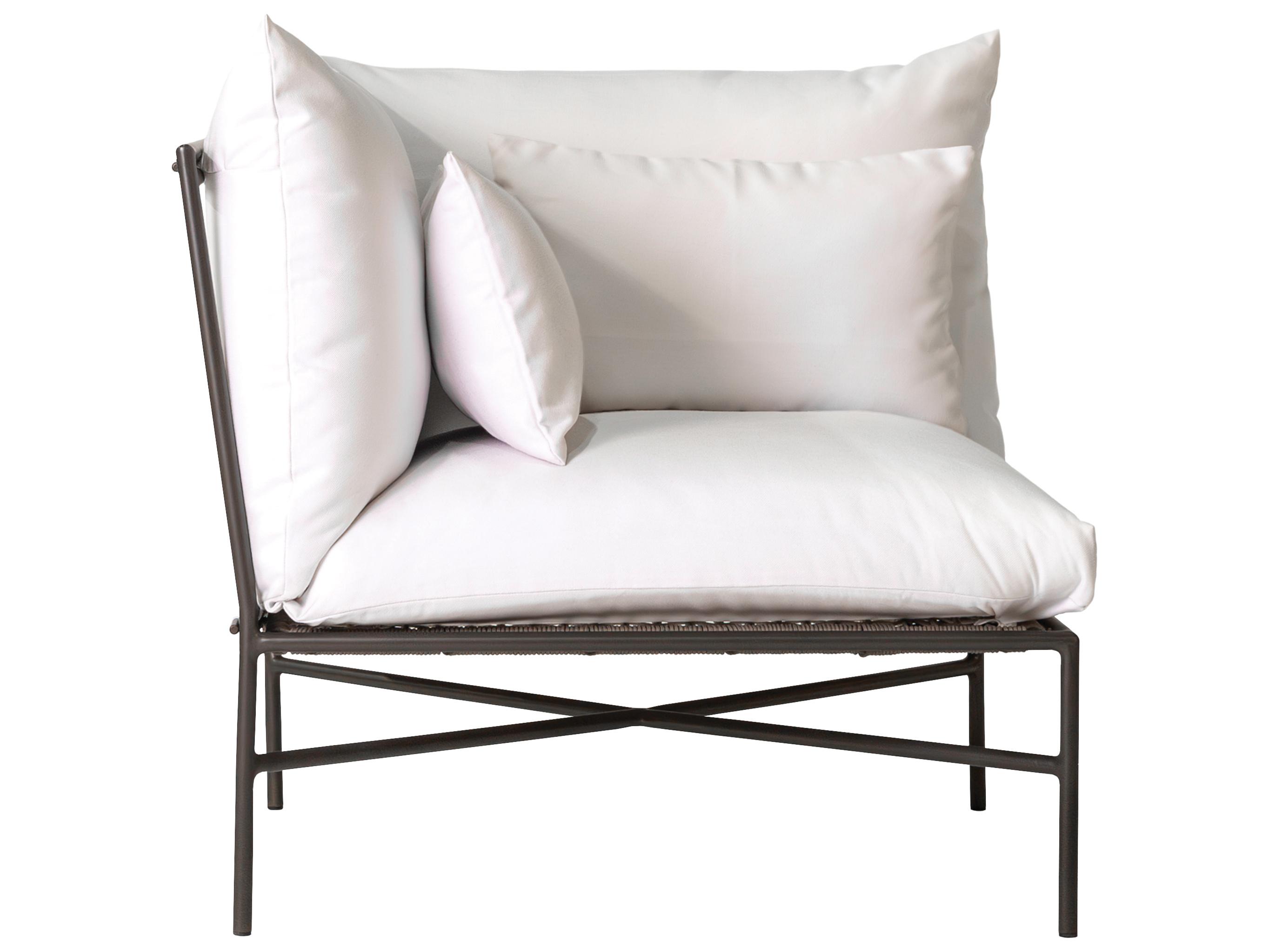 Seasonal Living Patinero Smooth Charcoal Satin Aluminum Cushion Lounge Chair