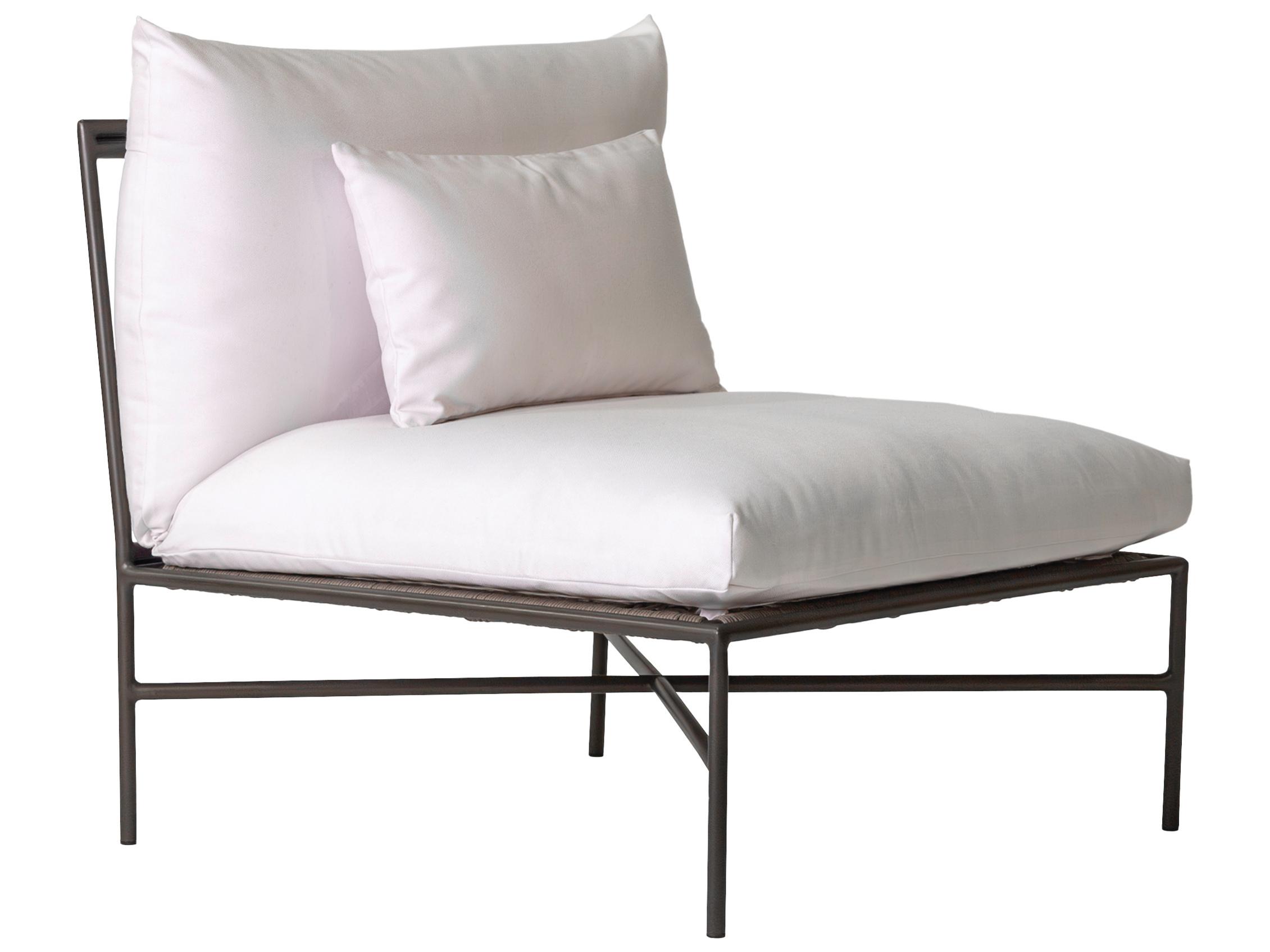 Seasonal Living Patinero Smooth Charcoal Satin Aluminum Cushion Lounge Chair