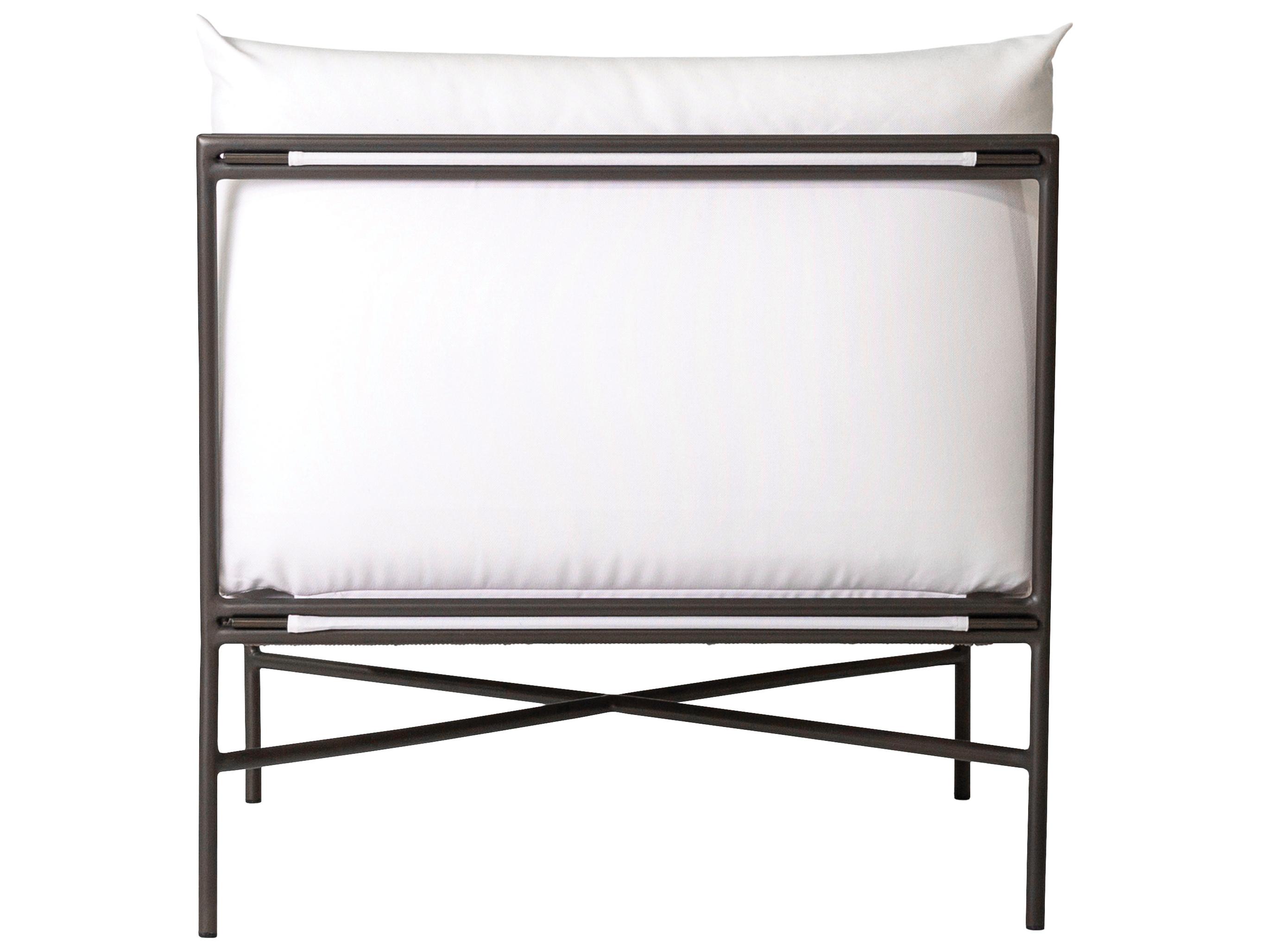 Seasonal Living Patinero Smooth Charcoal Satin Aluminum Cushion Lounge Chair