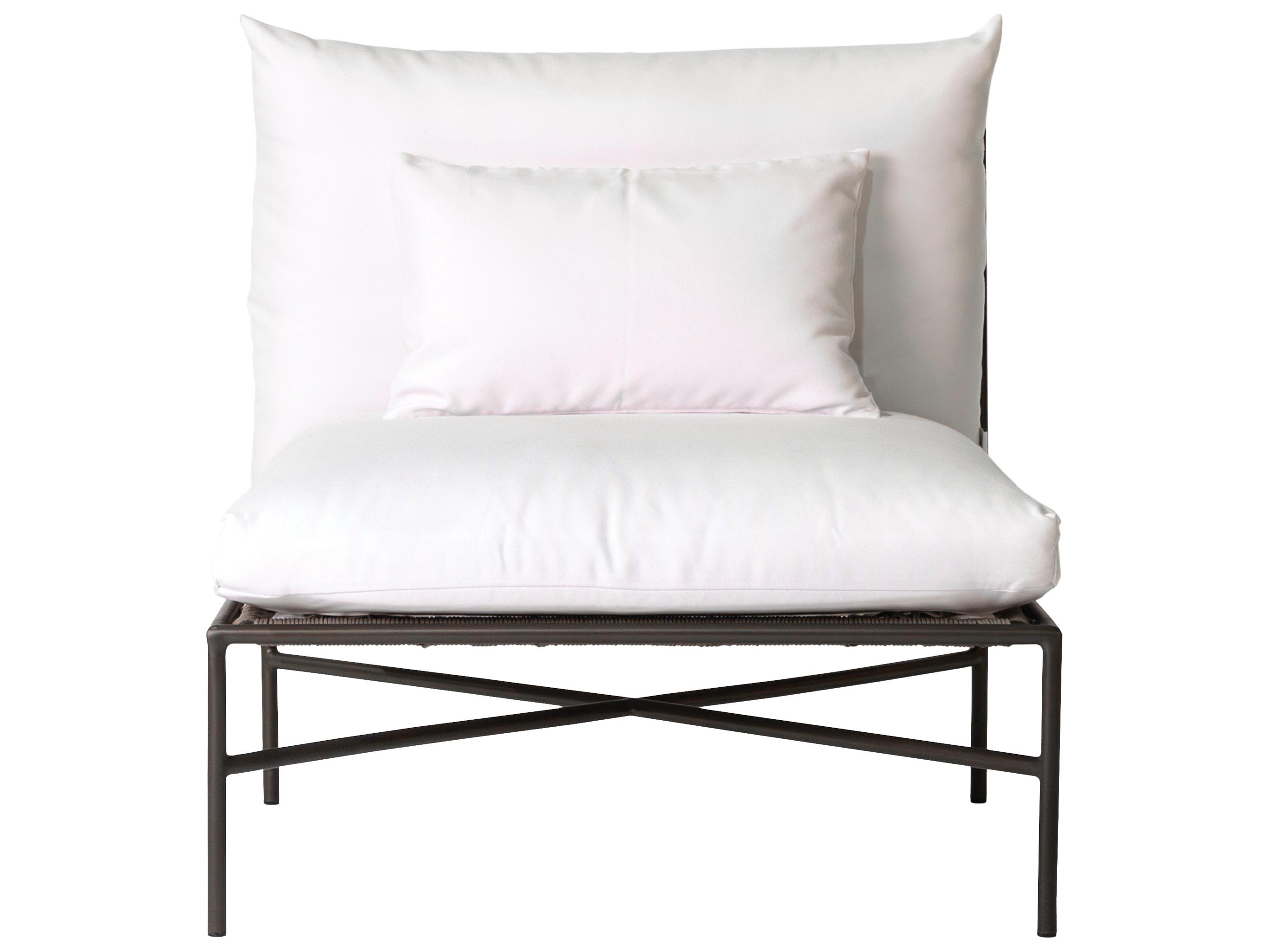 Seasonal Living Patinero Smooth Charcoal Satin Aluminum Cushion Lounge Chair