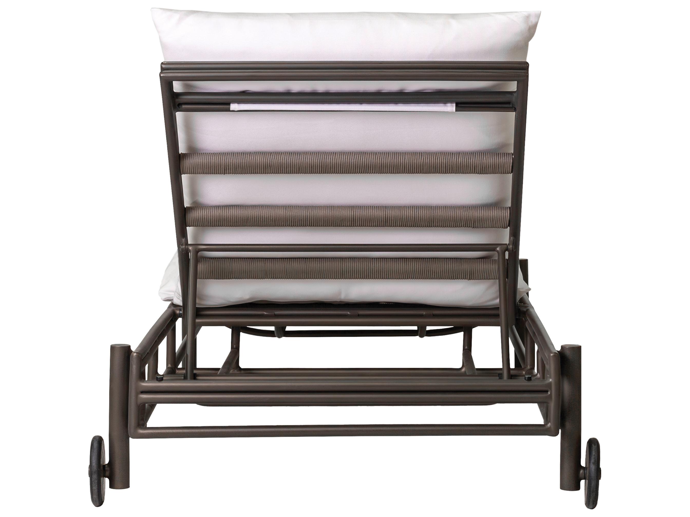 Seasonal Living Patinero Smooth Charcoal Satin Aluminum Cushion Chaise Lounge