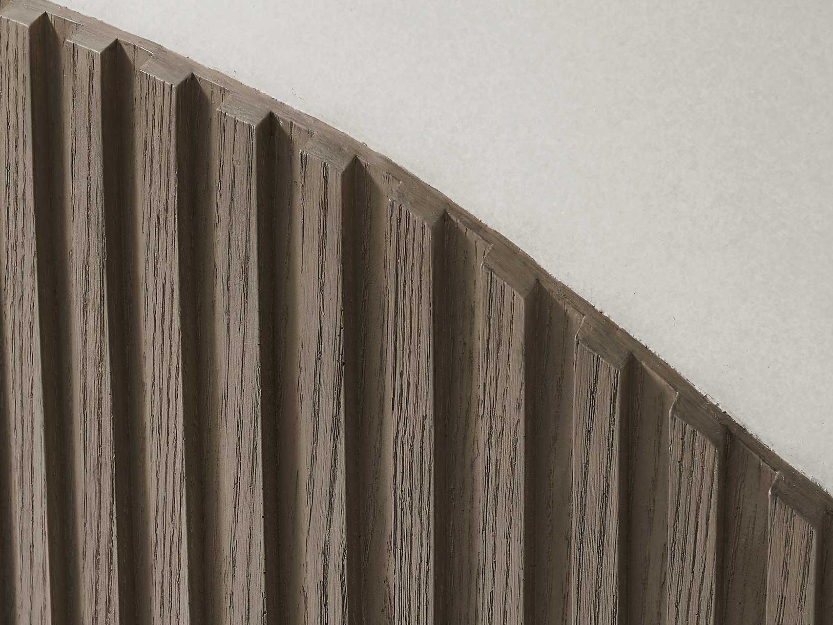 Seasonal Living Provenance Fiber Reinforced Polymer Limestone/Energy Tranquility Round Outdoor Coffee Table