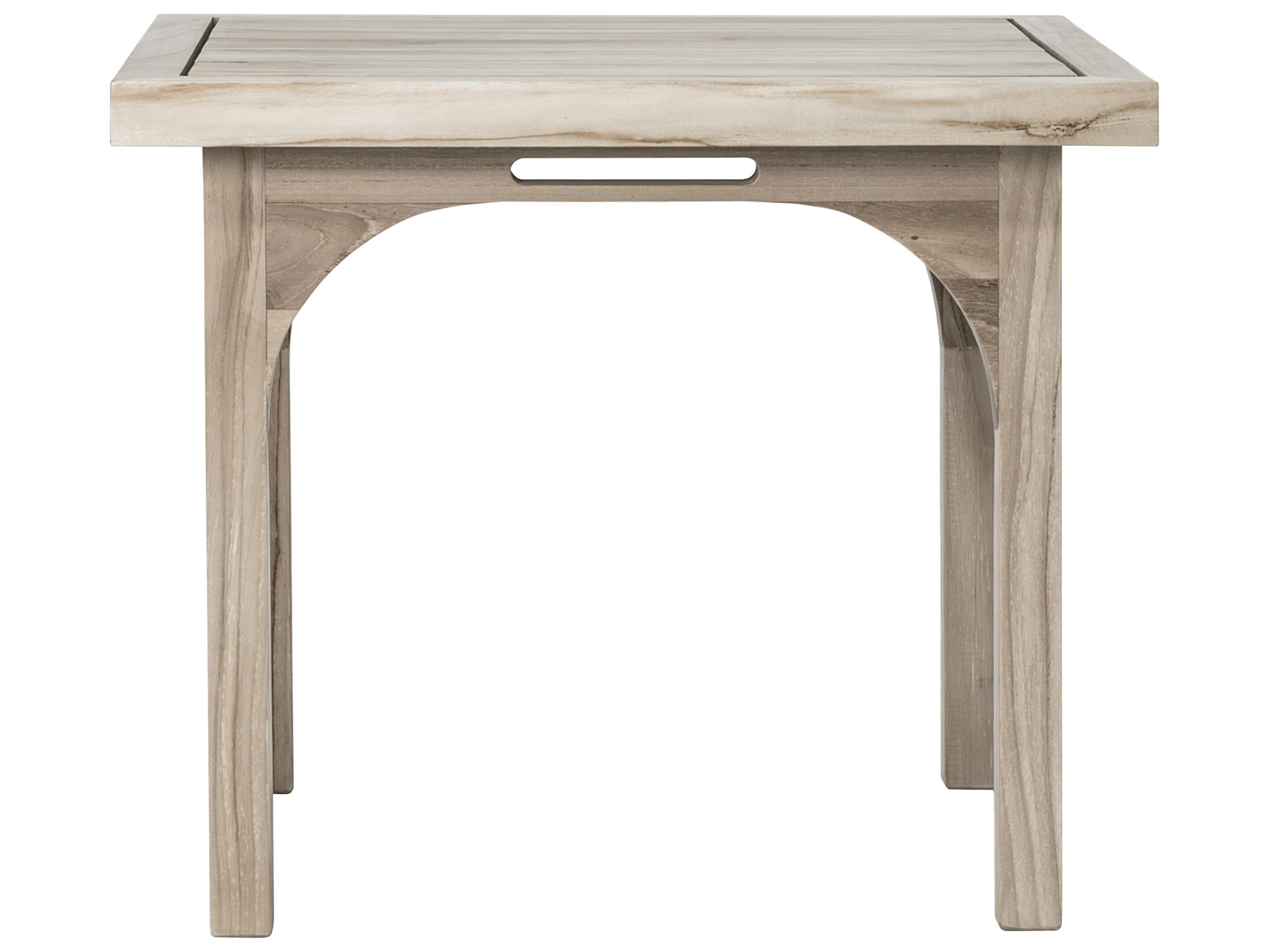 Seasonal Living Serenique Sun Bleached Teak Square End Table