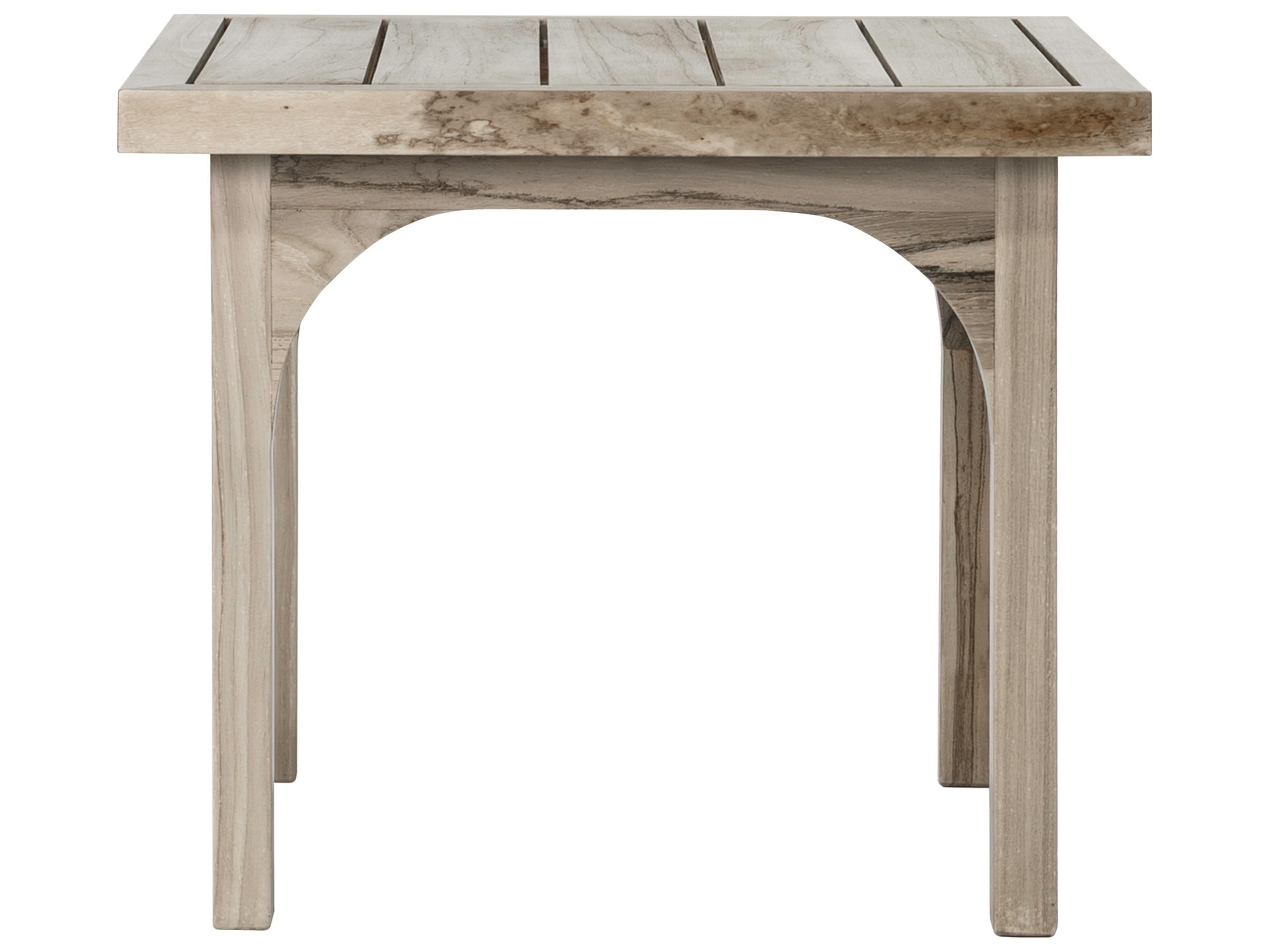 Seasonal Living Serenique Sun Bleached Teak Square End Table