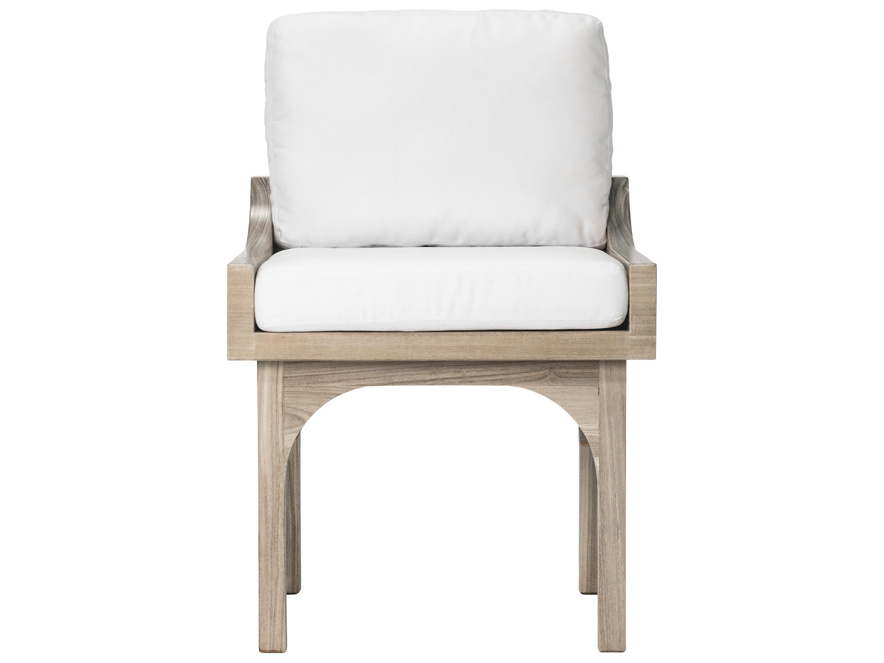 Seasonal Living Serenique Sun Bleached Teak Fabric Cushion Dining Chair