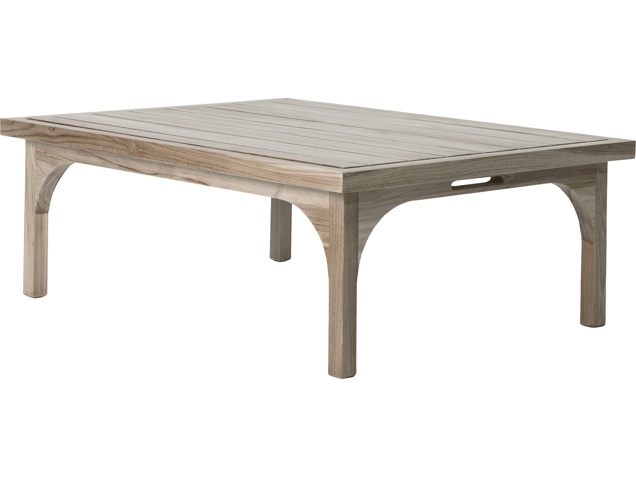 Seasonal Living Serenique Sun Bleached Teak Rectangular Coffee Table