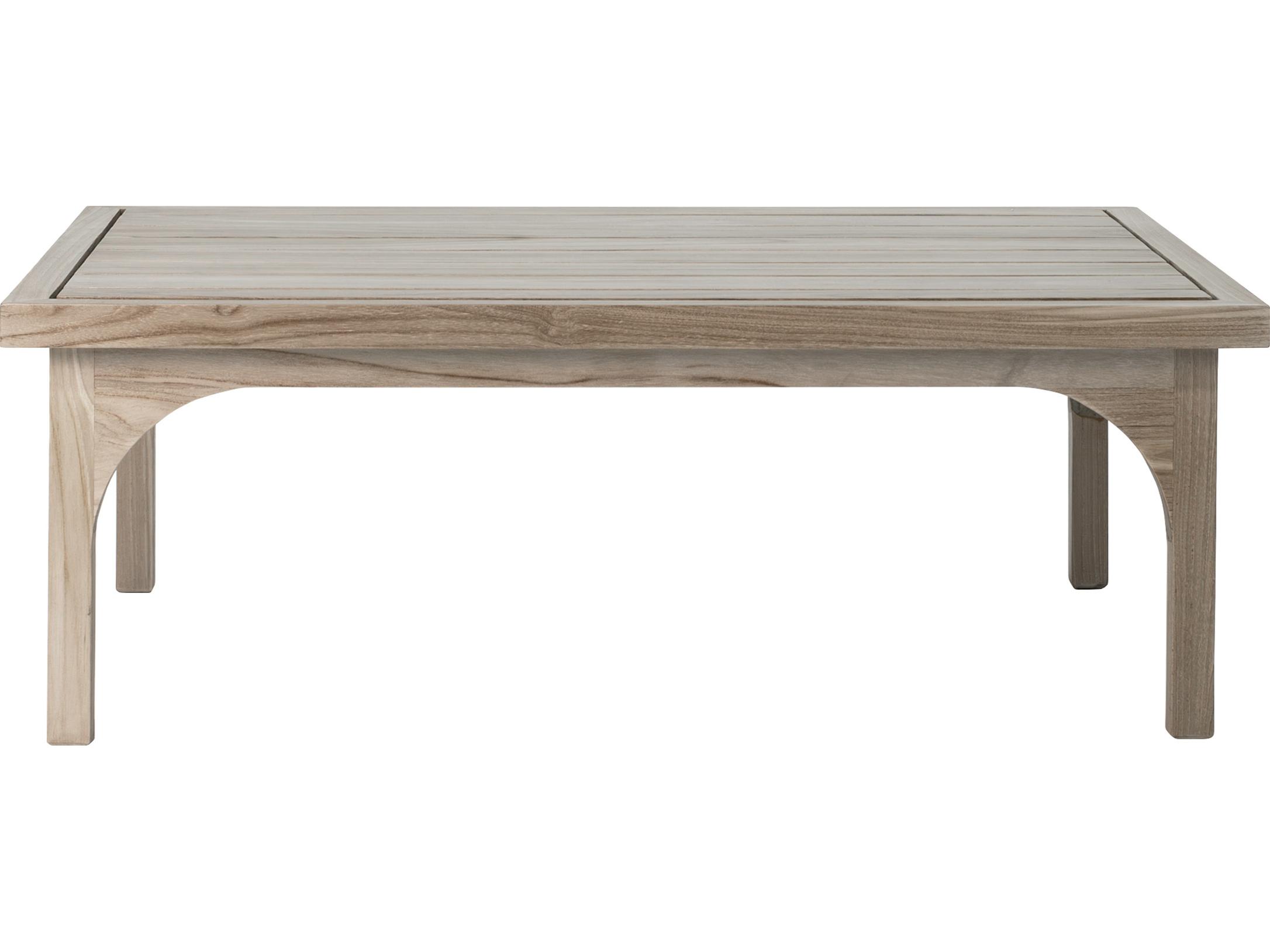 Seasonal Living Serenique Sun Bleached Teak Rectangular Coffee Table