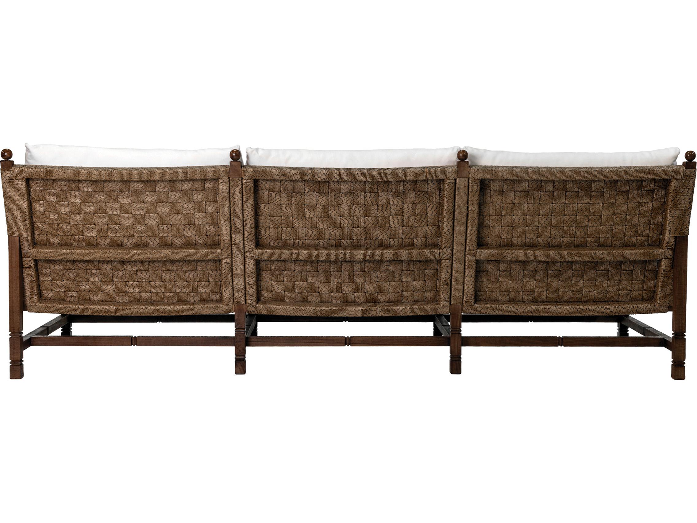 Seasonal Living Vaterra Weathered Pecan Matte Fabric Cushion Sofa