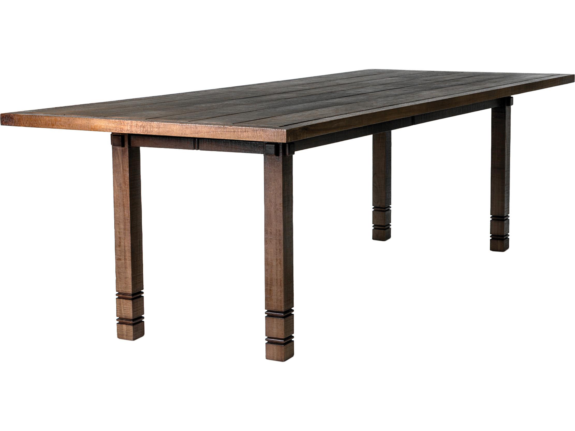 Seasonal Living Vaterra Weathered Pecan Matte Teak Rectangular Dining Table