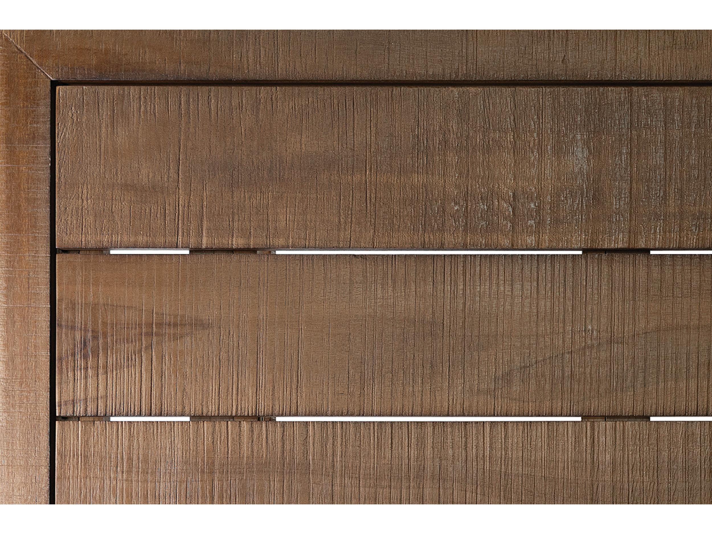 Seasonal Living Vaterra Weathered Pecan Matte Teak Rectangular Dining Table