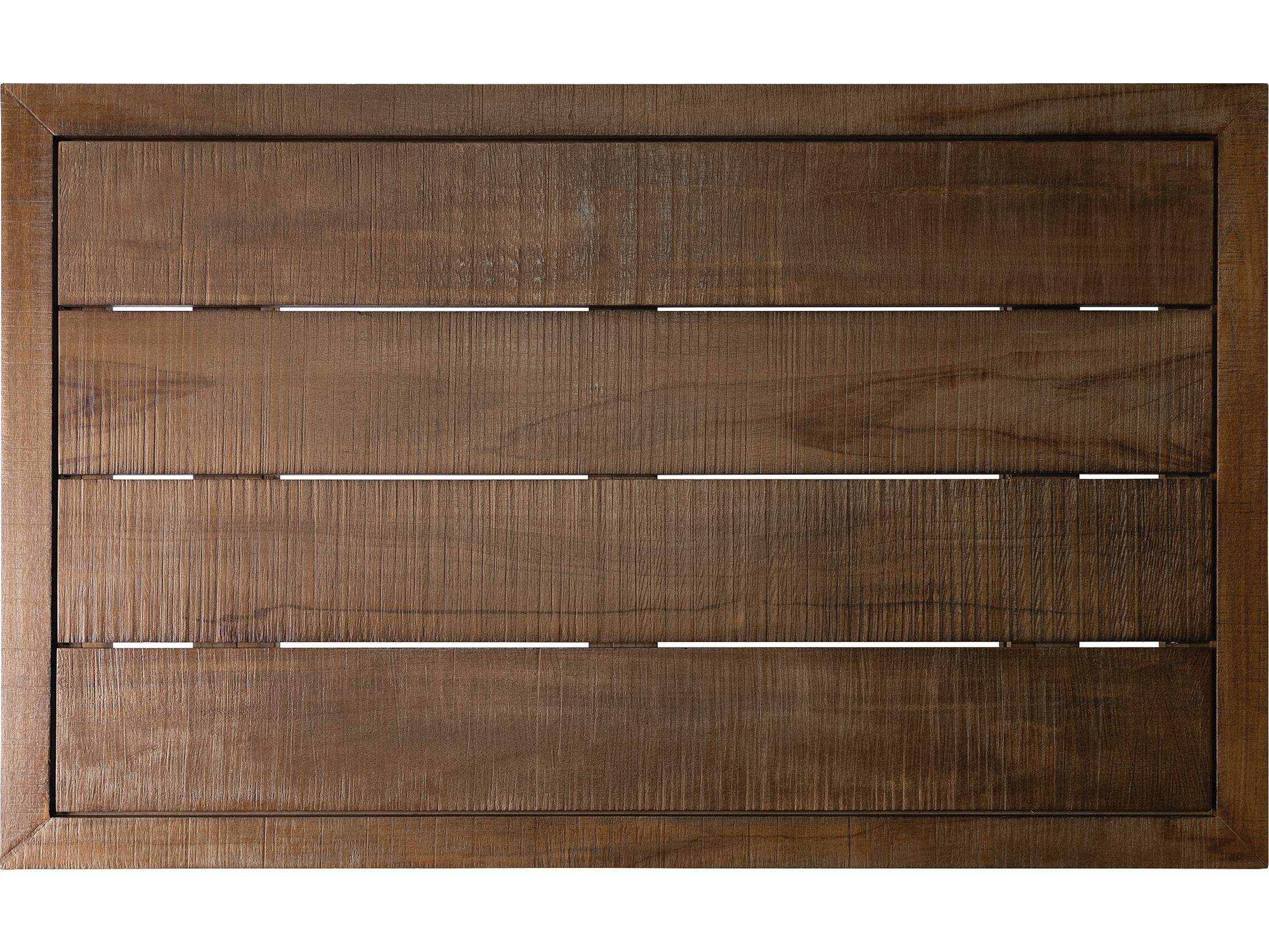 Seasonal Living Vaterra Weathered Pecan Matte Teak Rectangular Coffee Table