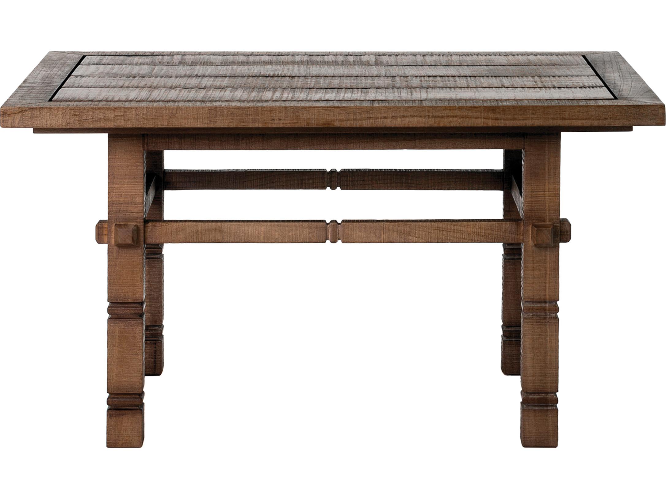 Seasonal Living Vaterra Weathered Pecan Matte Teak Rectangular End Table