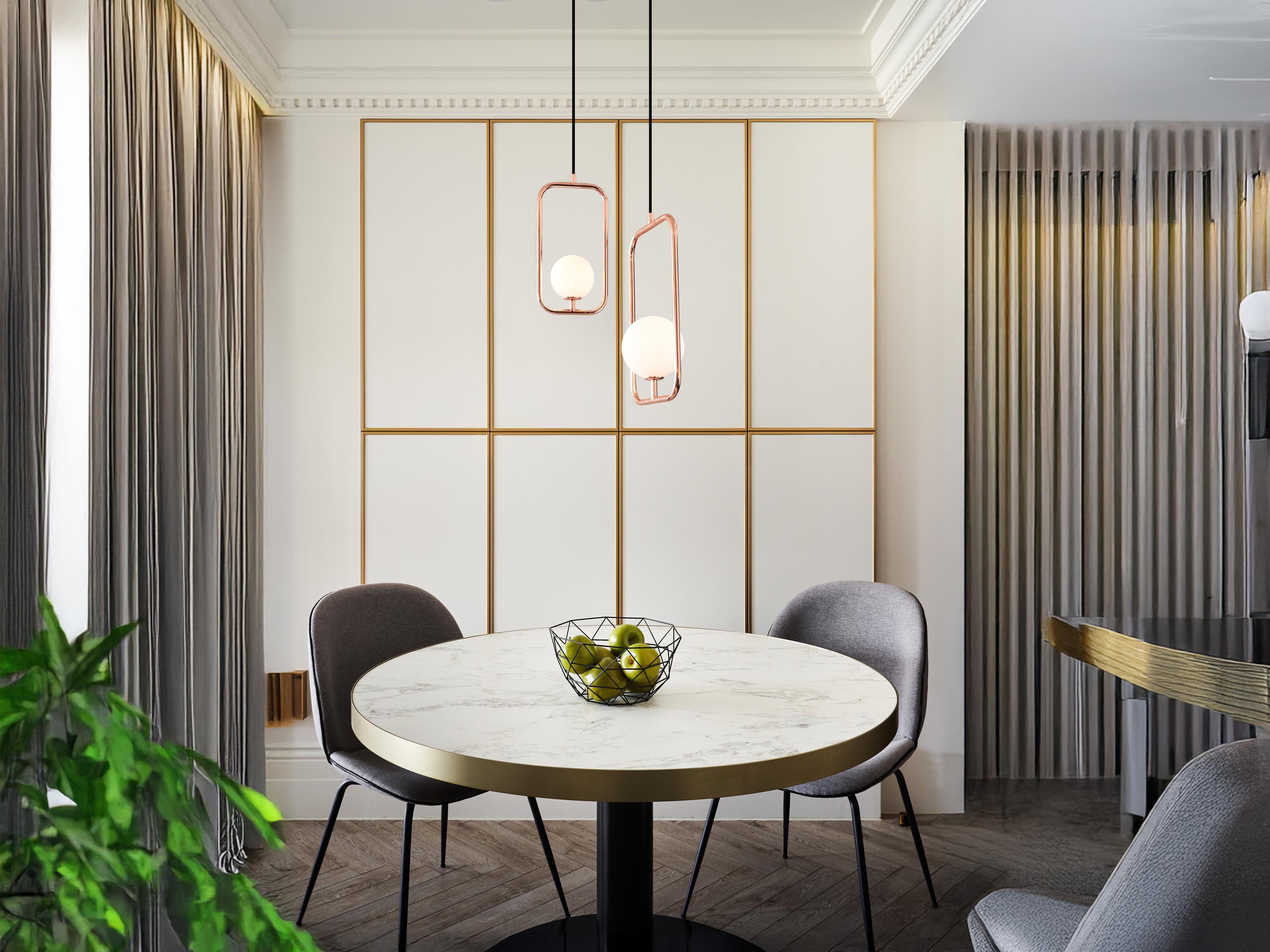 Seed Design Sircle Copper LED Geometric Mini Pendant