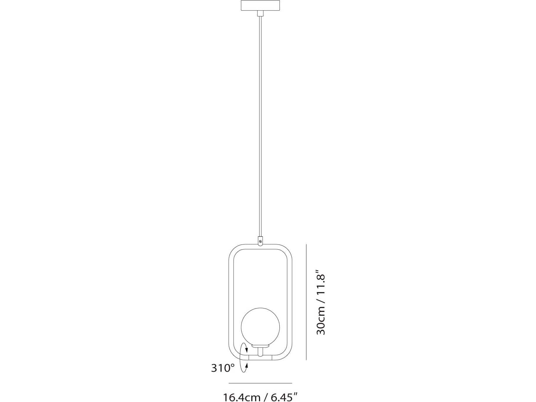 Seed Design Sircle Copper LED Geometric Mini Pendant