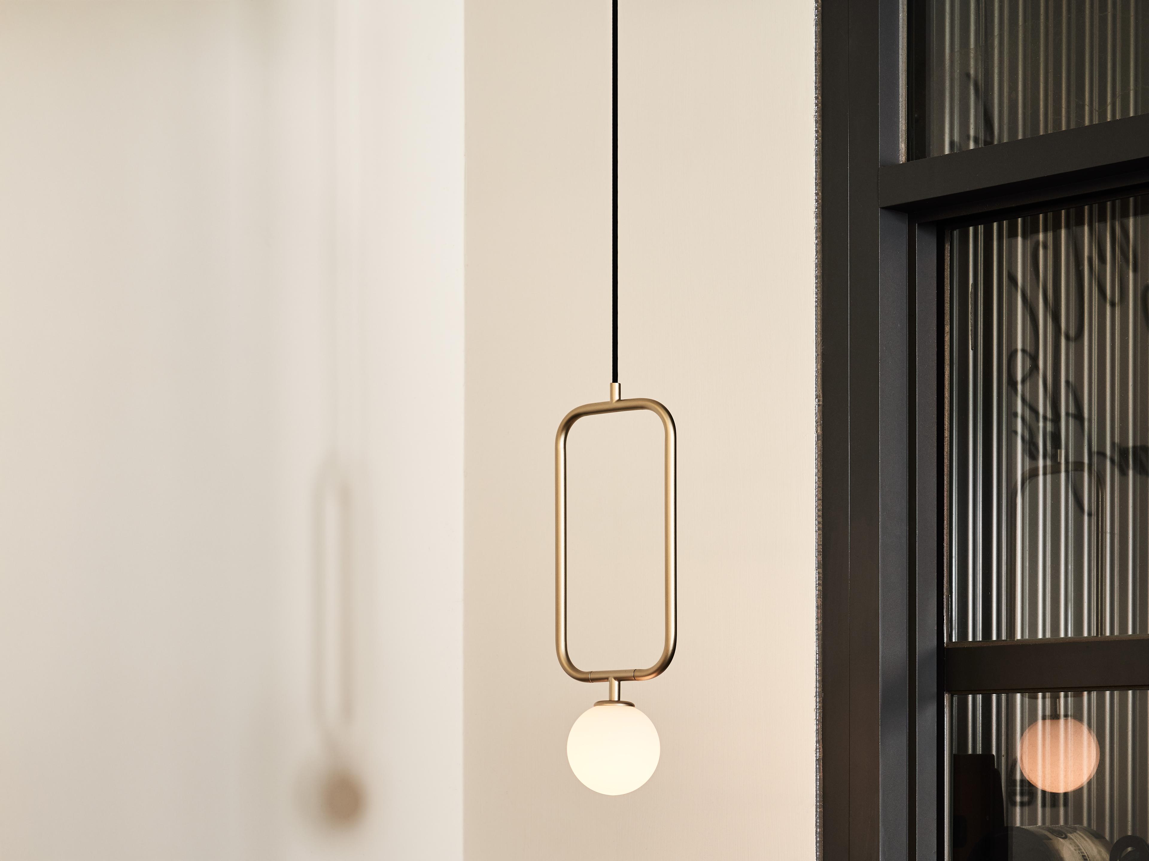 Seed Design Sircle Champagne Gold Geometric Mini Pendant