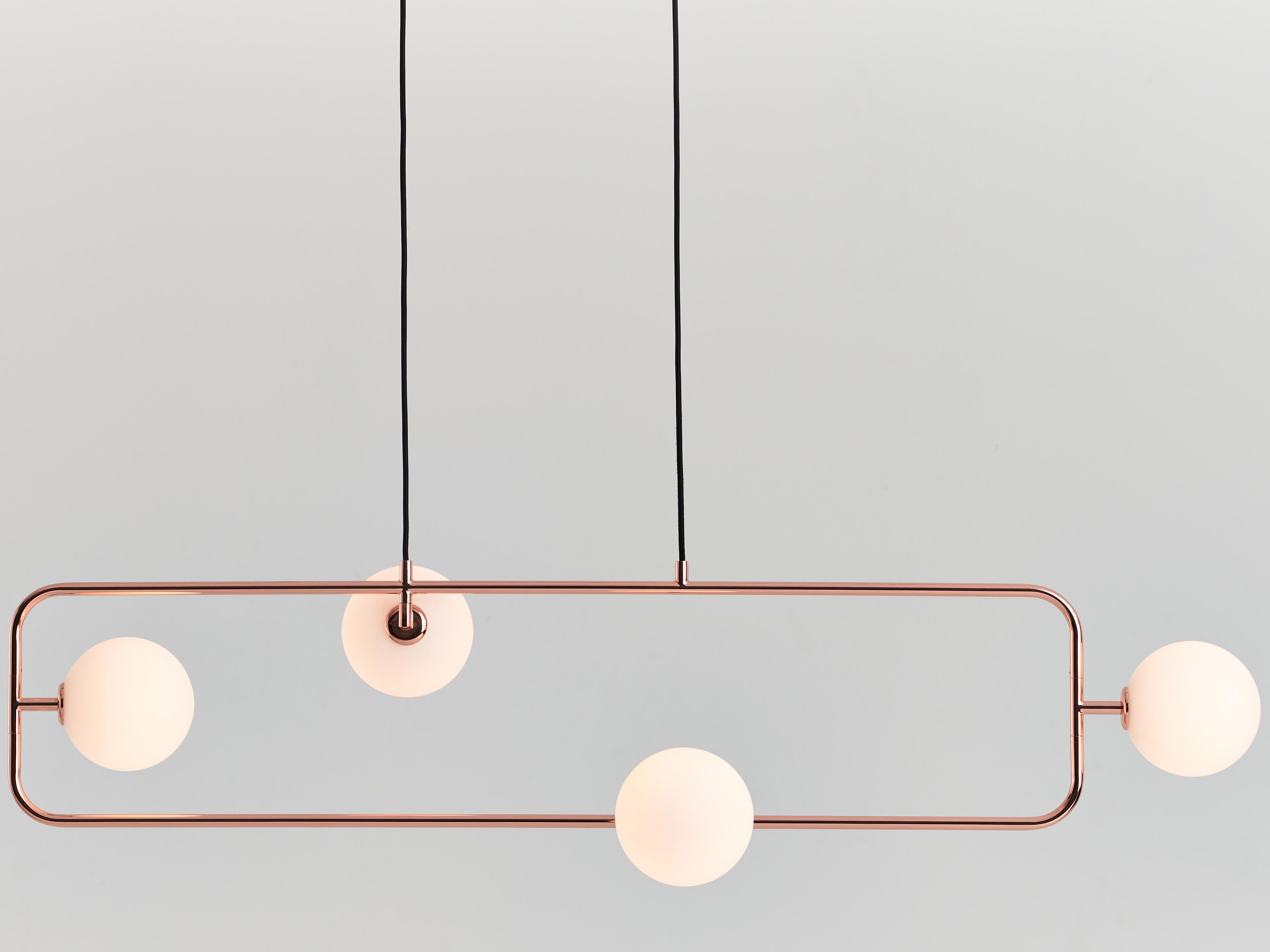 Seed Design Sircle Copper LED Linear Island Pendant