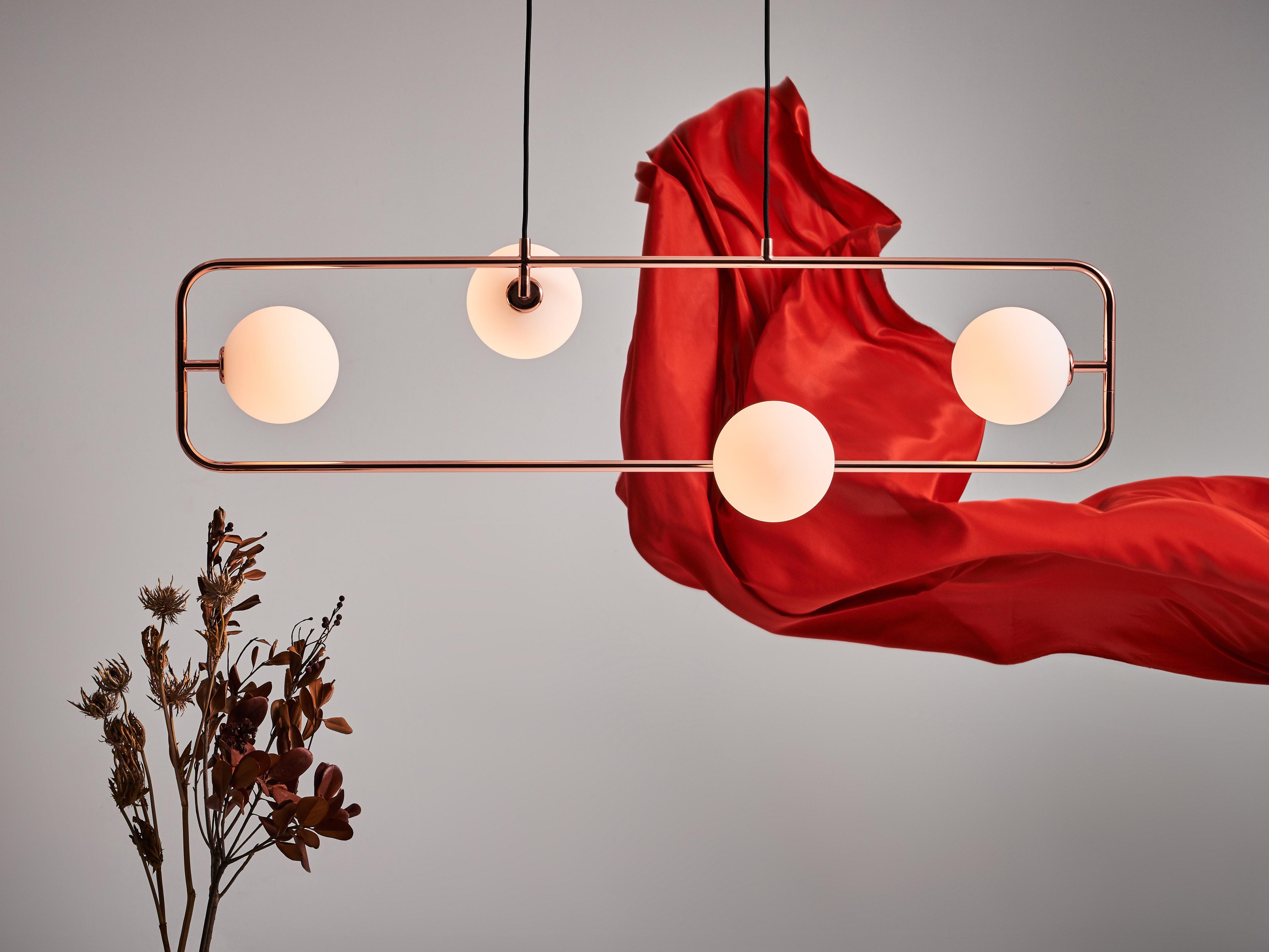 Seed Design Sircle Copper LED Linear Island Pendant