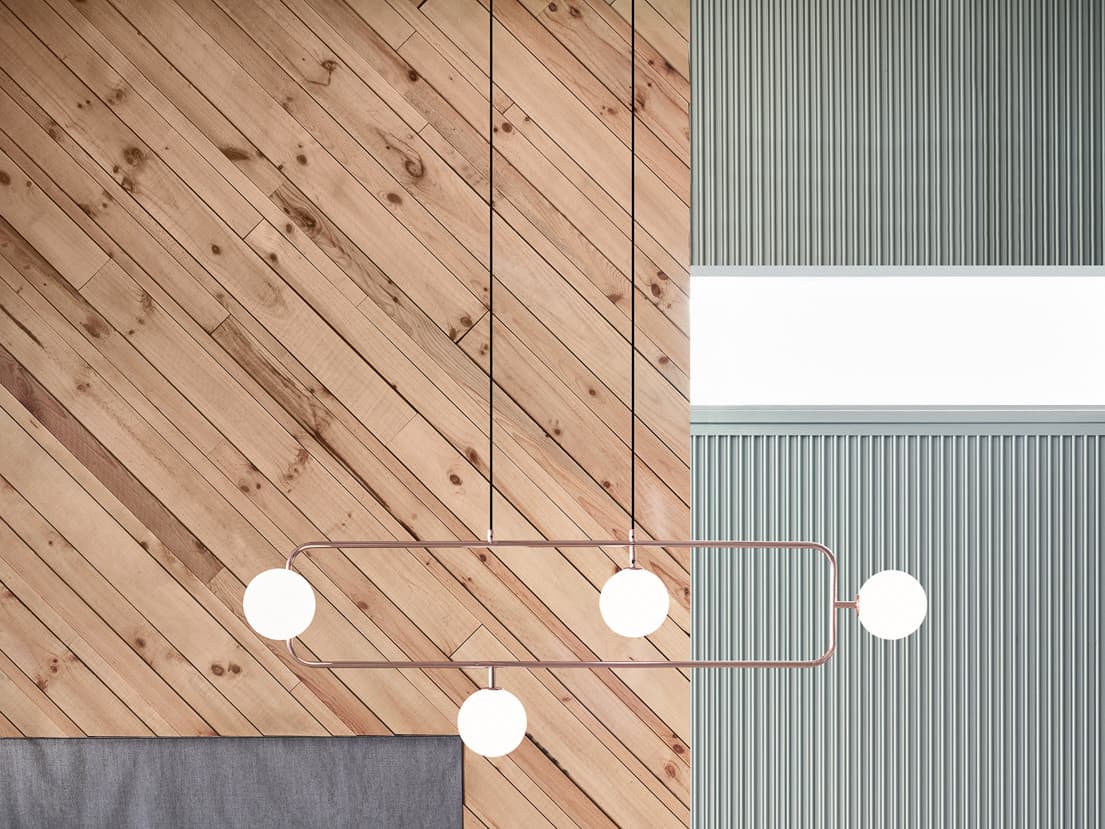 Seed Design Sircle Copper LED Linear Island Pendant