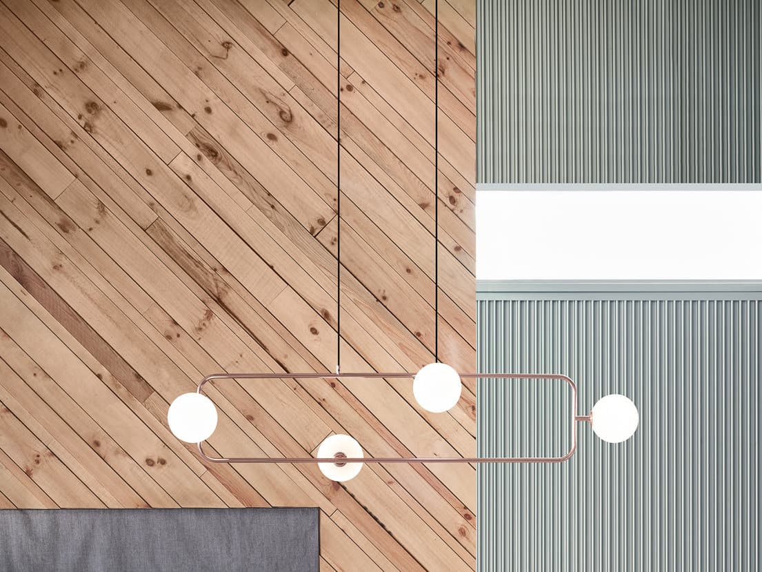 Seed Design Sircle Copper LED Linear Island Pendant