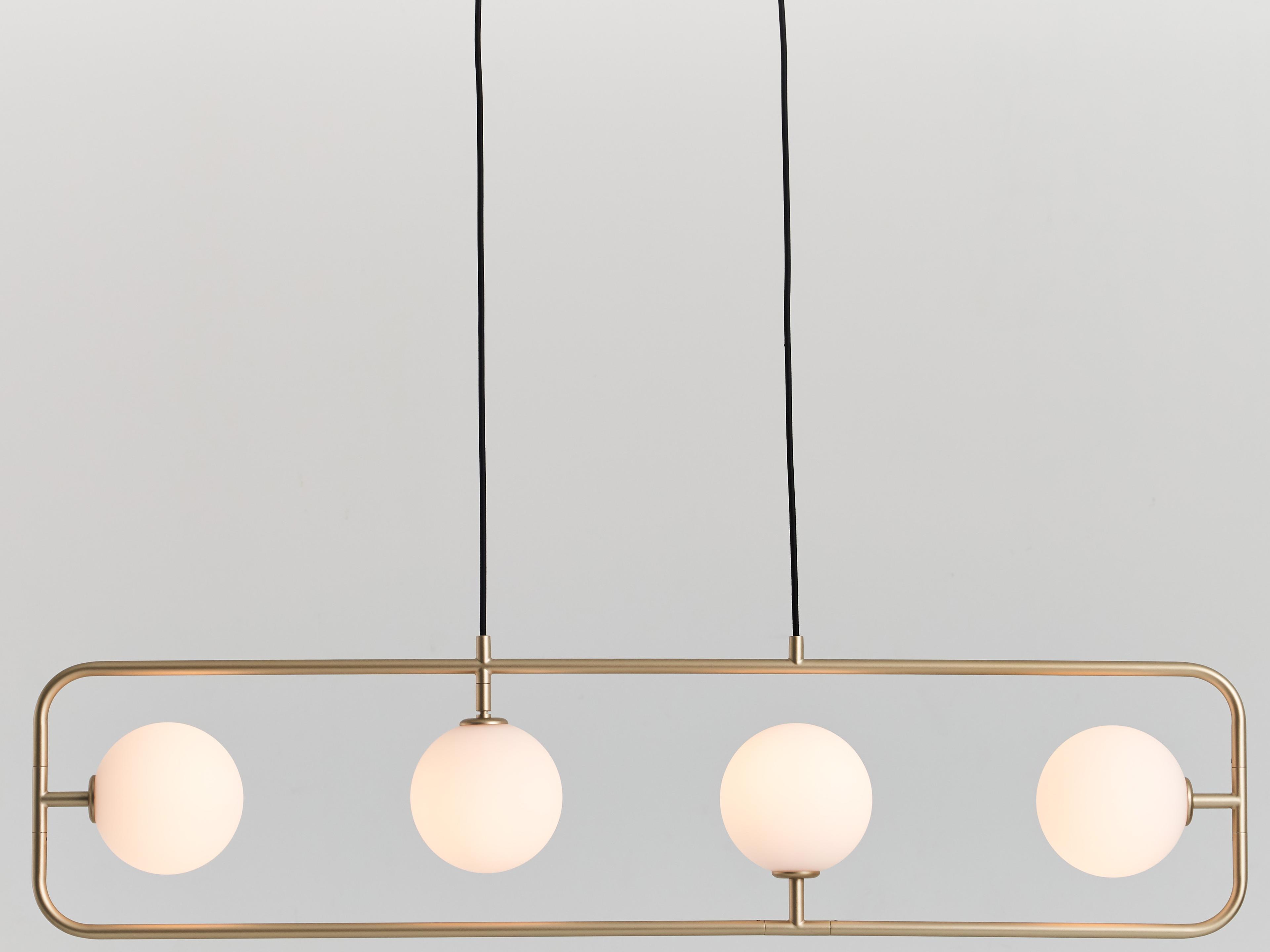 Seed Design Sircle Champagne Gold LED Linear Island Pendant