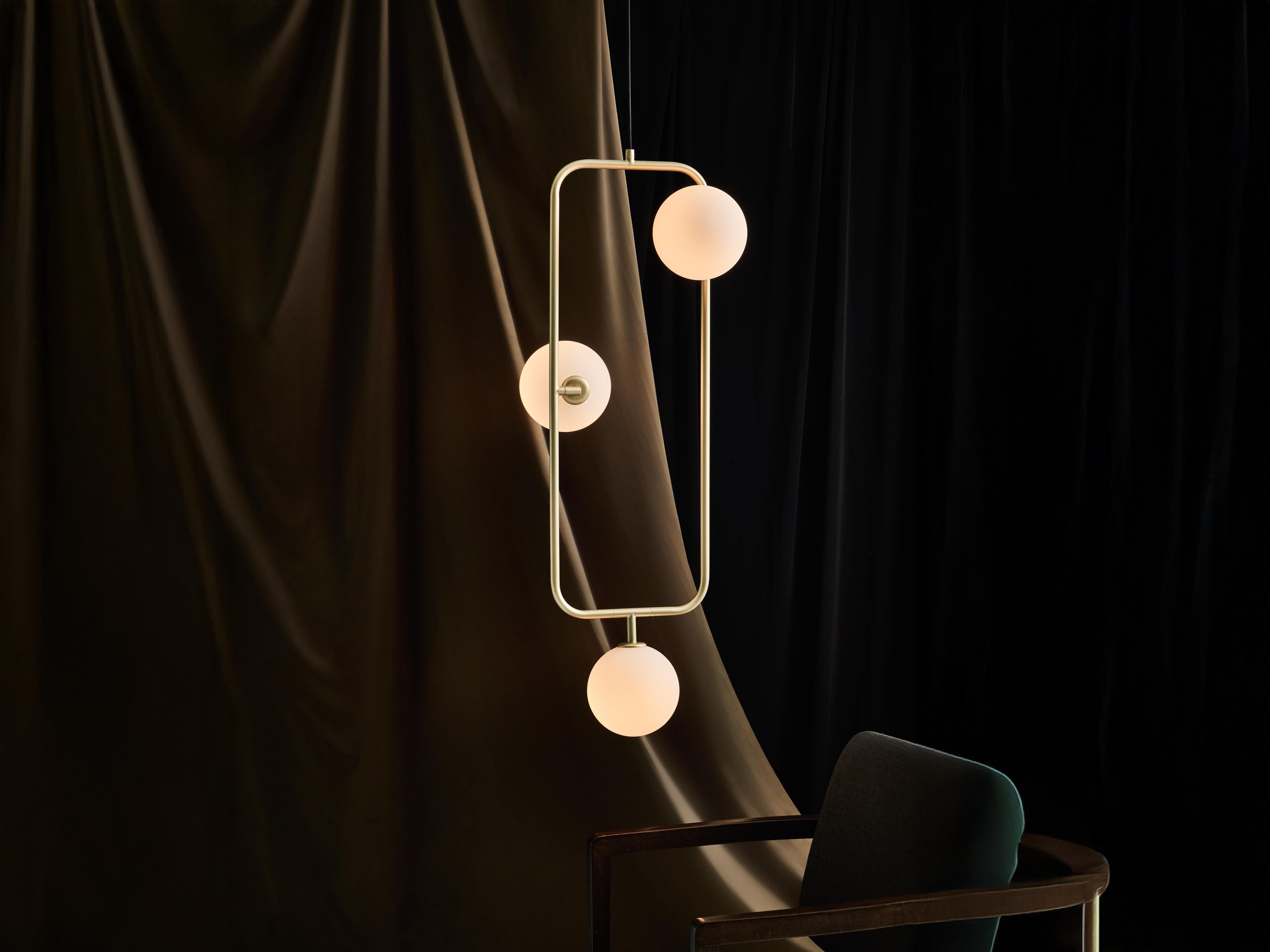 Seed Design Sircle Champagne Gold LED Geometric Mini Pendant