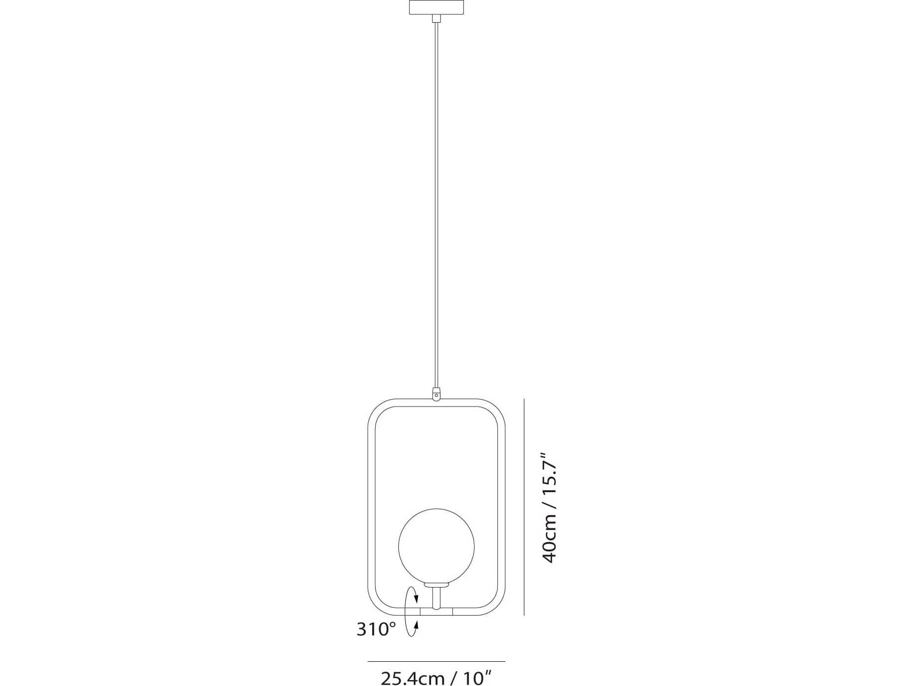 Seed Design Sircle Black LED Geometric Mini Pendant