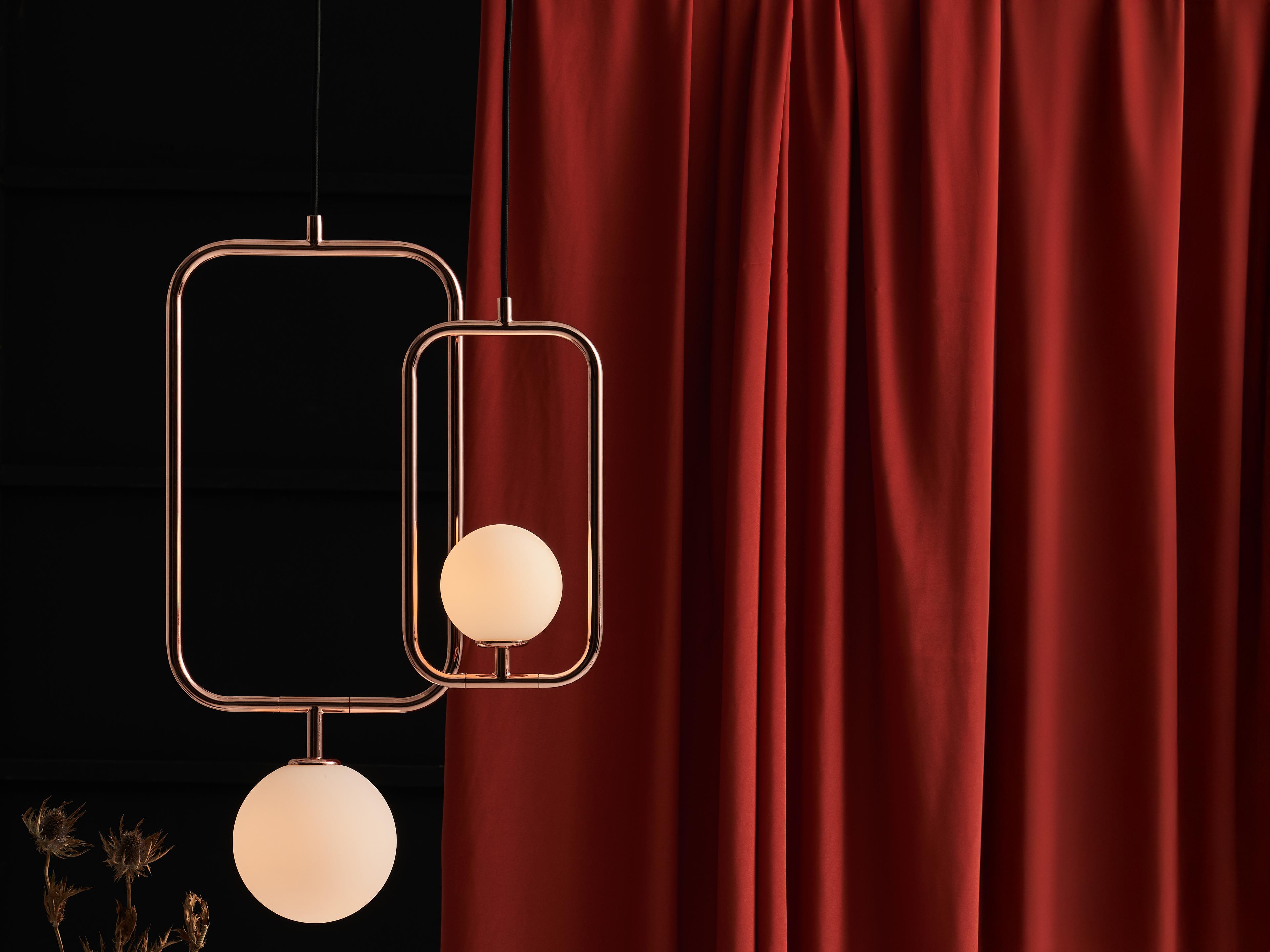 Seed Design Sircle Copper LED Geometric Mini Pendant