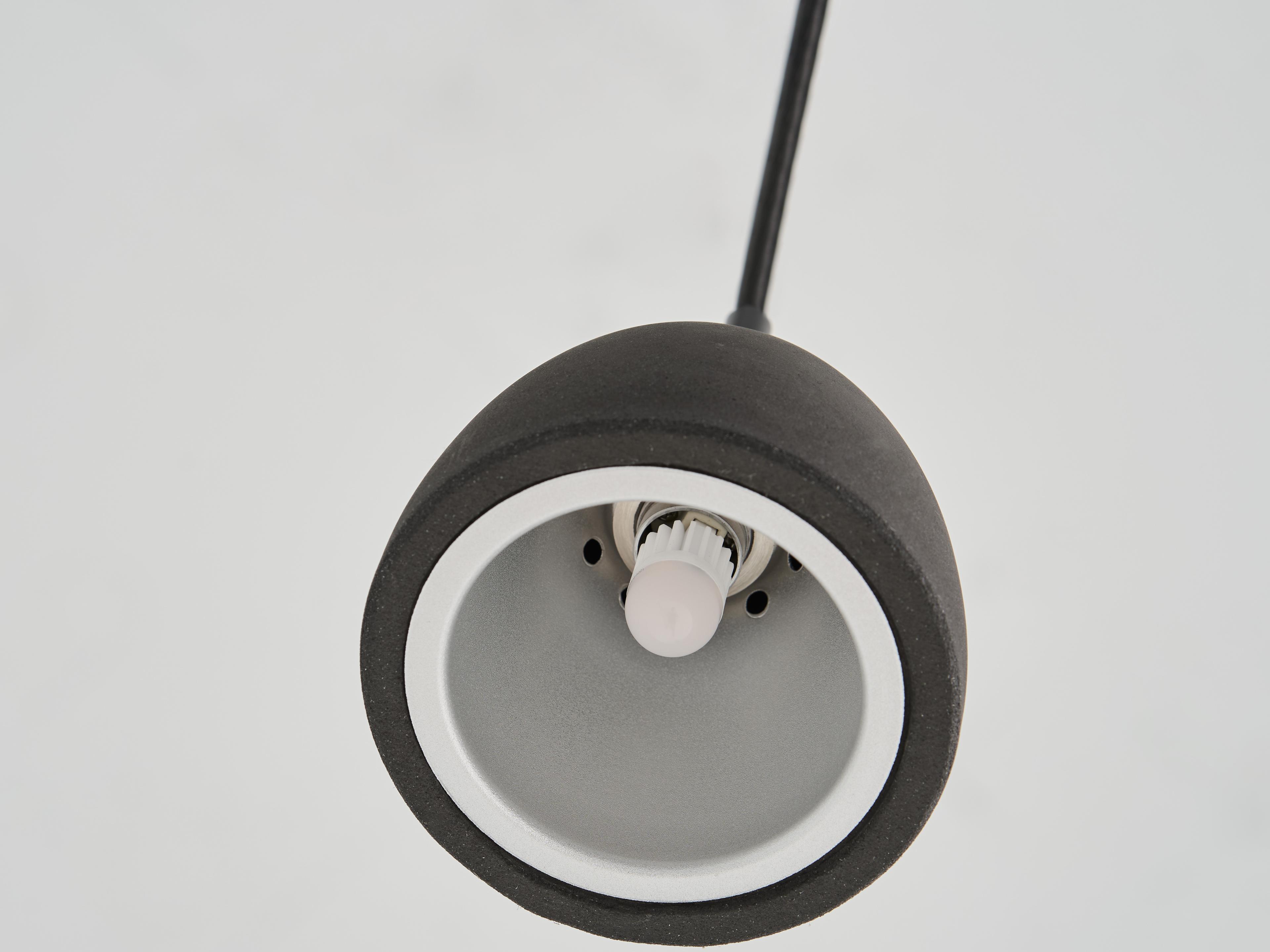 Seed Design Castle Concrete Gray Bell Mini Pendant