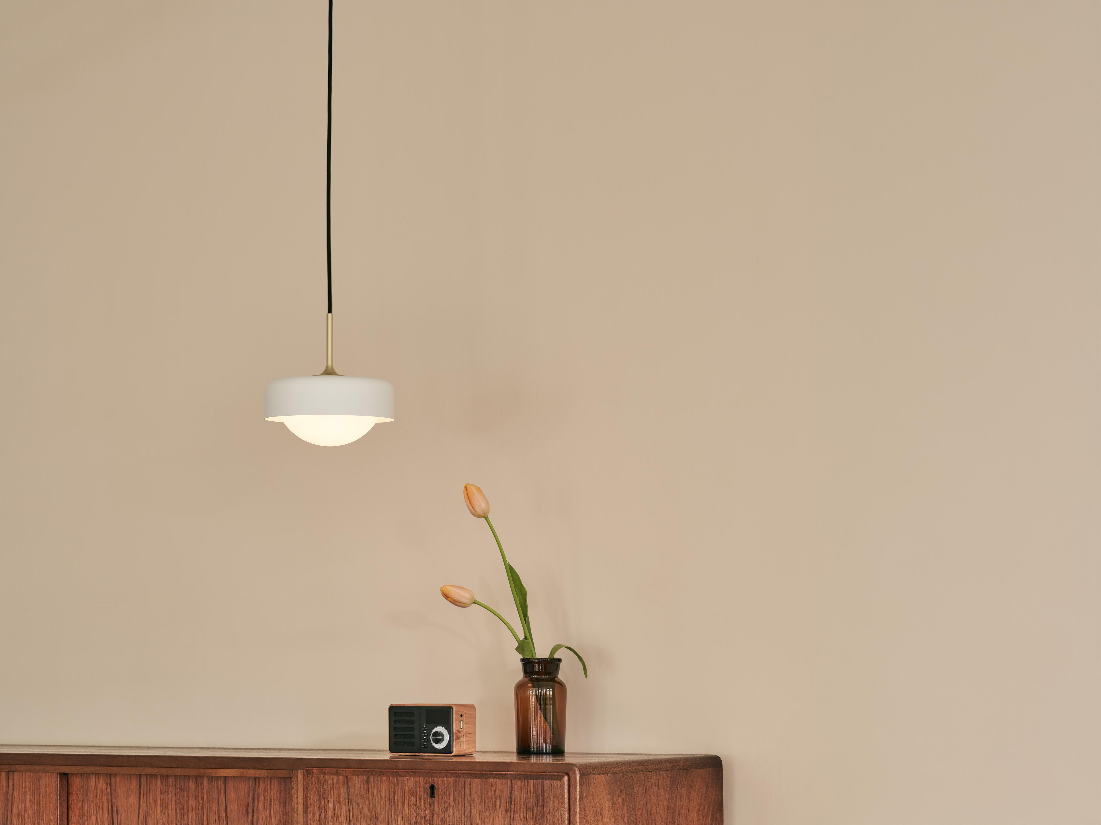 Seed Design Pensee White Gold LED Dome Mini Pendant