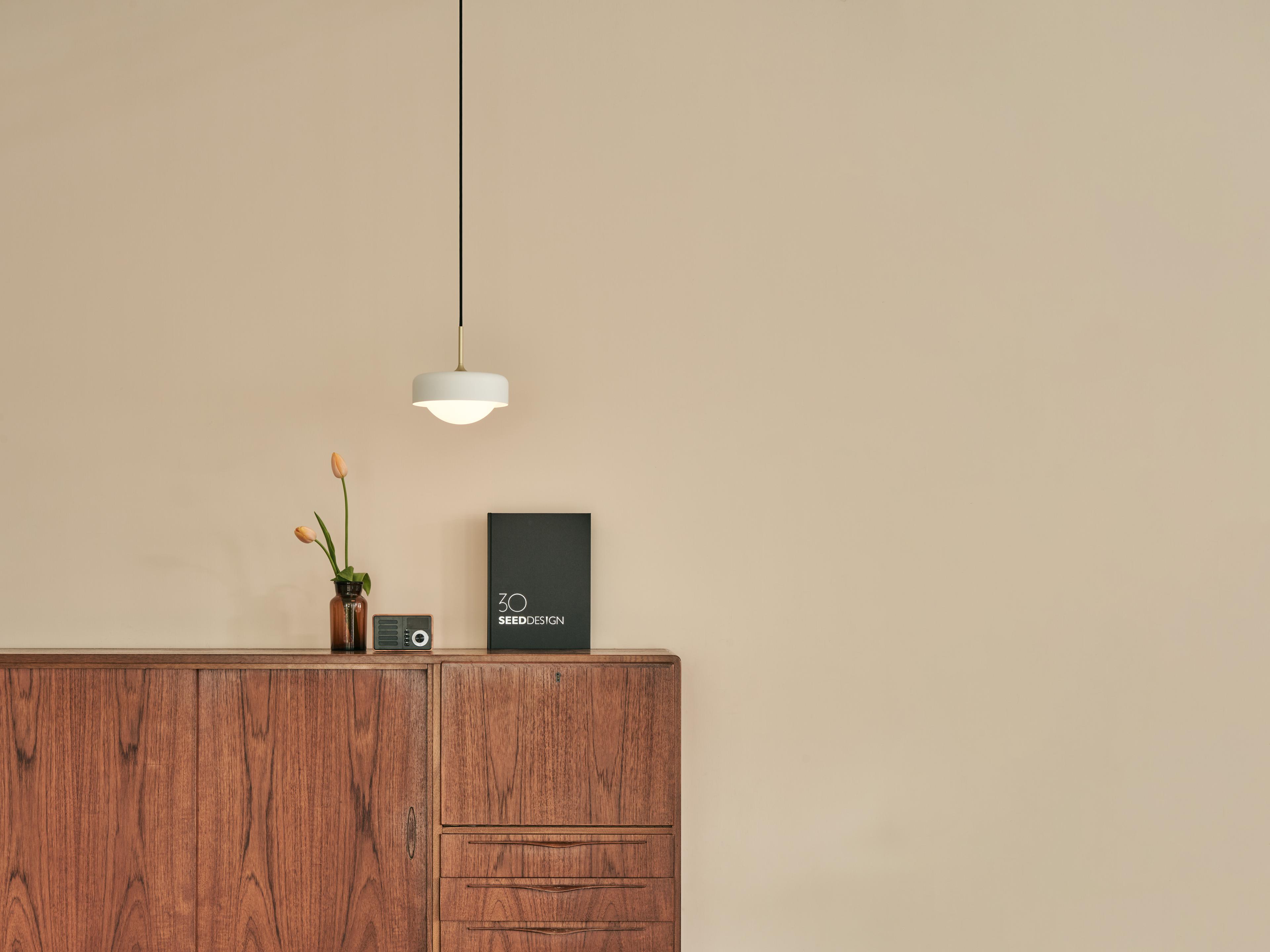 Seed Design Pensee White Gold LED Dome Mini Pendant