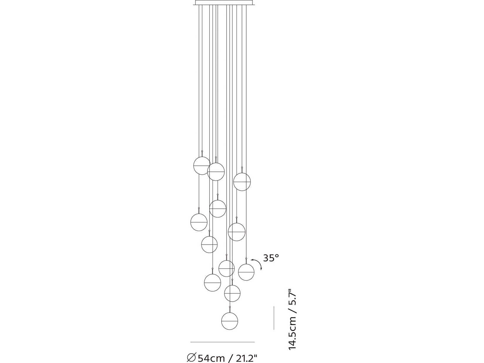 Seed Design Dora Chrome LED Pendant